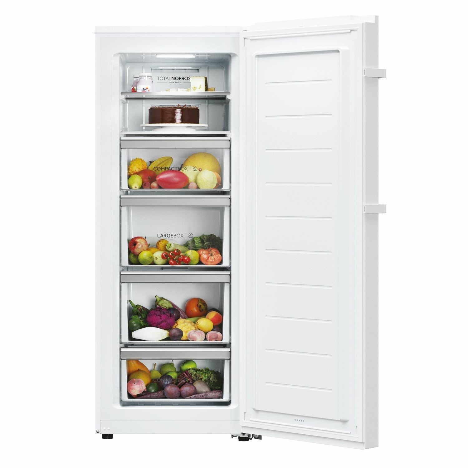Haier H4F226WEH1K 153.5x60cm 226L Total No Frost Upright White Tall Freezer - image 3