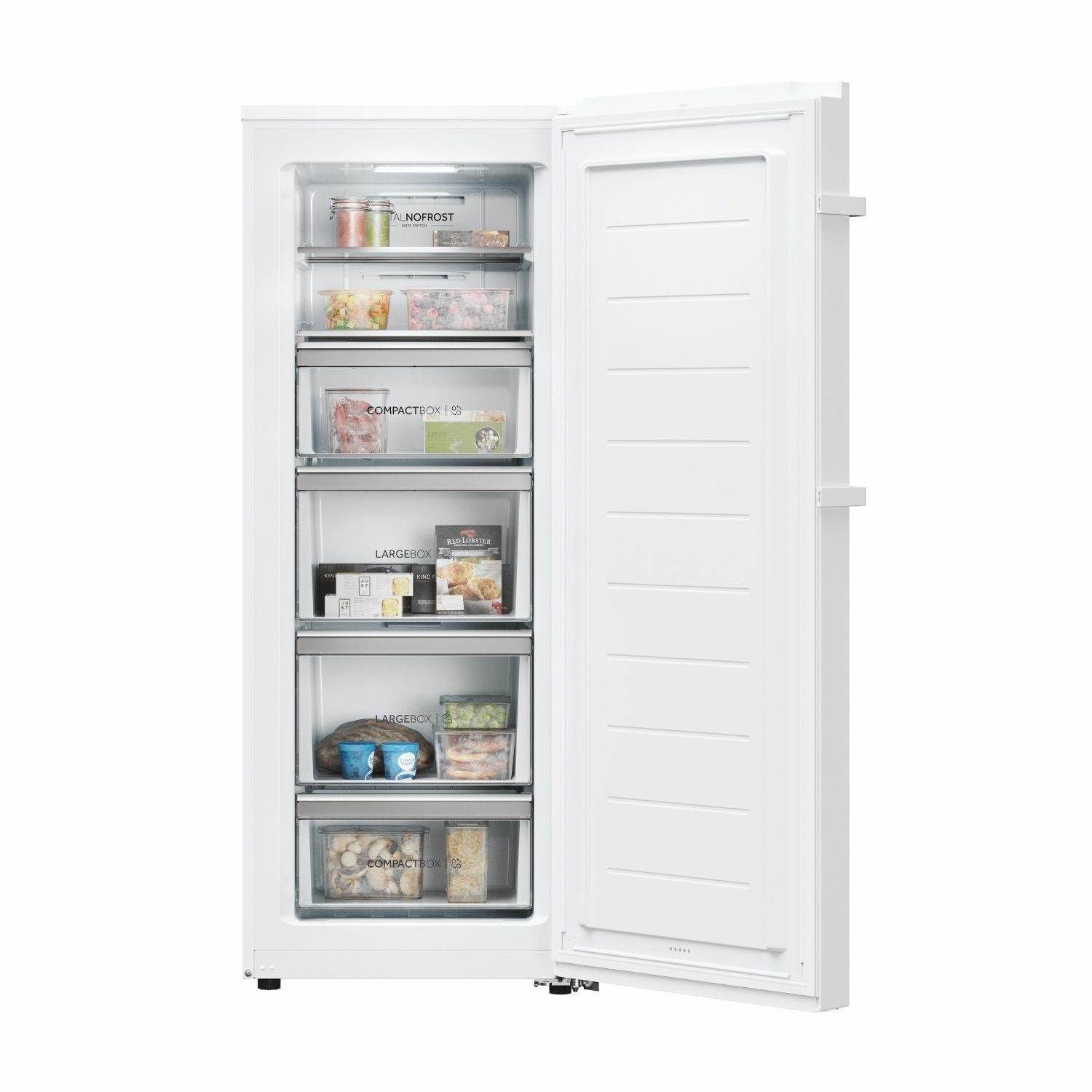 Haier H4F226WEH1K 153.5x60cm 226L Total No Frost Upright White Tall Freezer - image 4