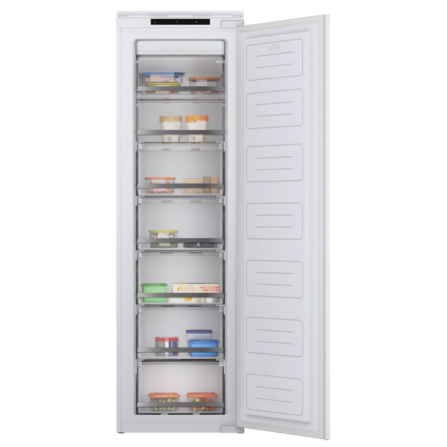 Haier Series 6 HAUN518EWK 178cm Total No Frost Built in White Upright Freezer - image 2
