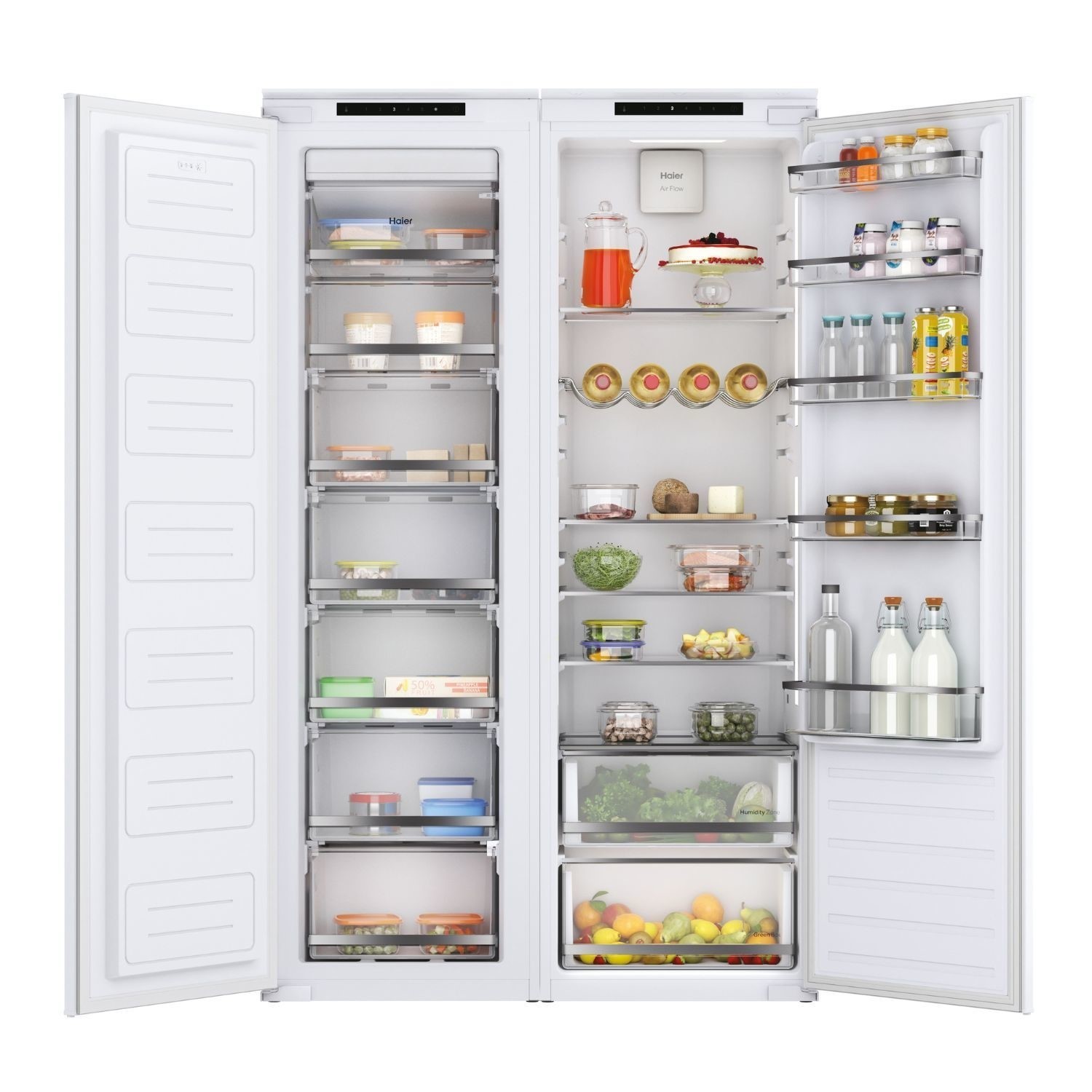 Haier Series 6 HAUN518EWK 178cm Total No Frost Built in White Upright Freezer - image 3