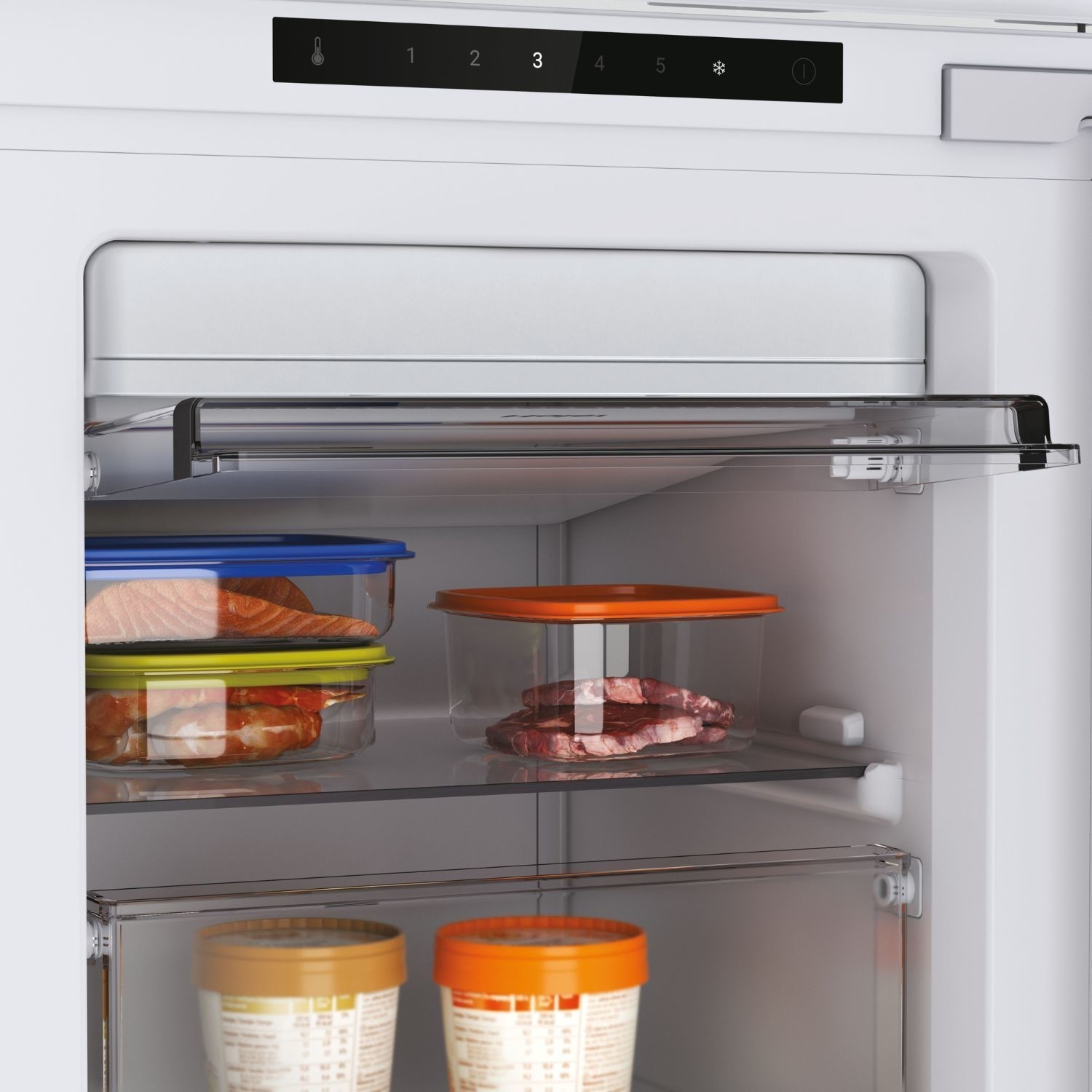Haier Series 6 HAUN518EWK 178cm Total No Frost Built in White Upright Freezer - image 5