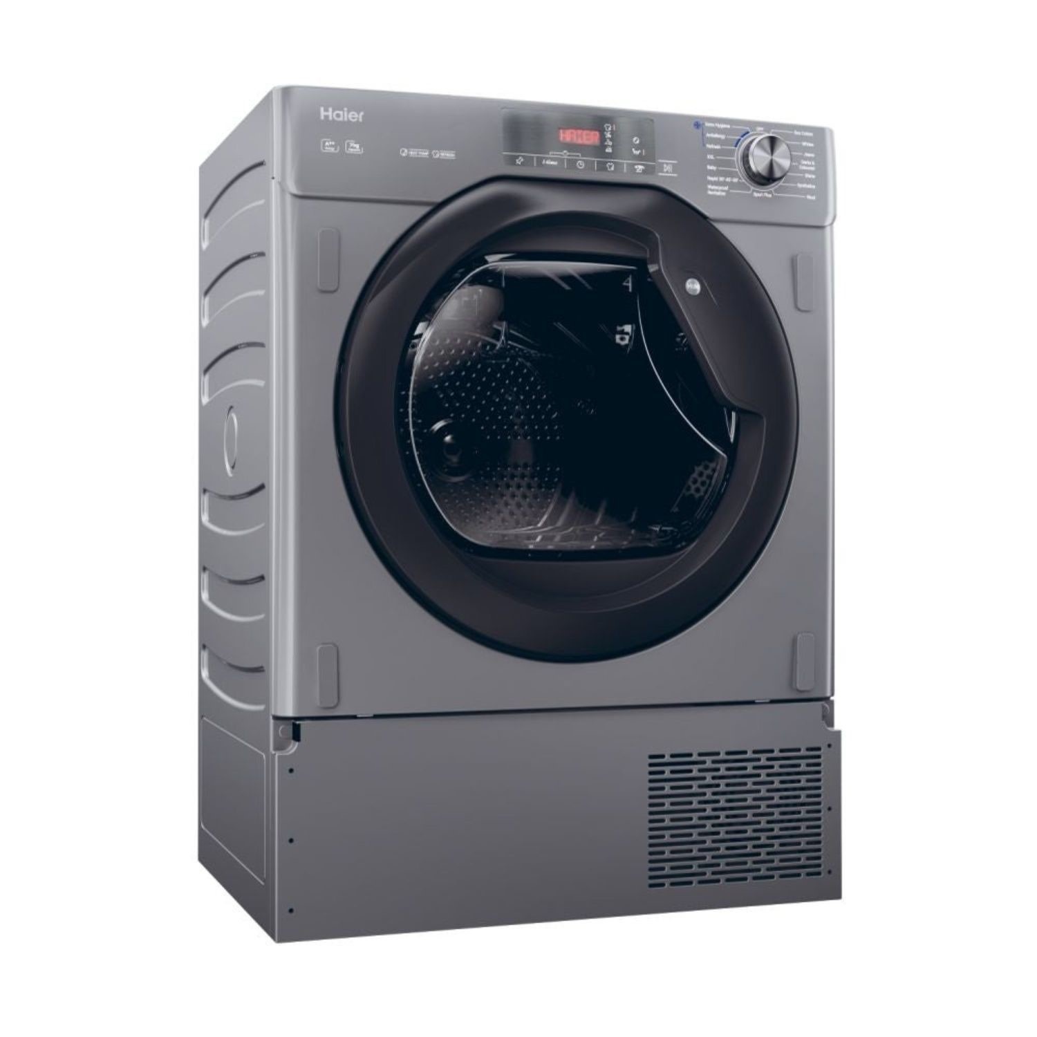 Haier Series 6 HDB4H7A2TBERX 7KG Graphite Built in Tumble Dryer - image 2