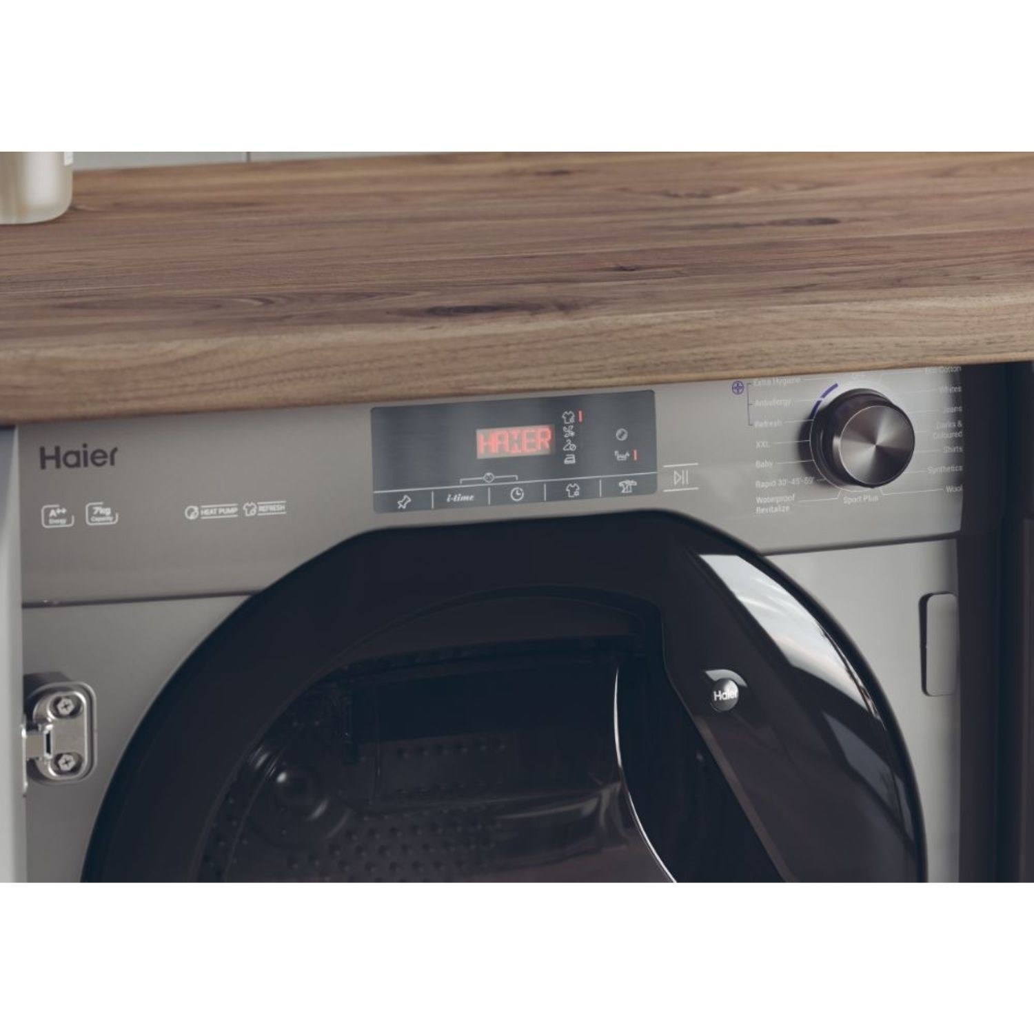 Haier Series 6 HDB4H7A2TBERX 7KG Graphite Built in Tumble Dryer - image 4