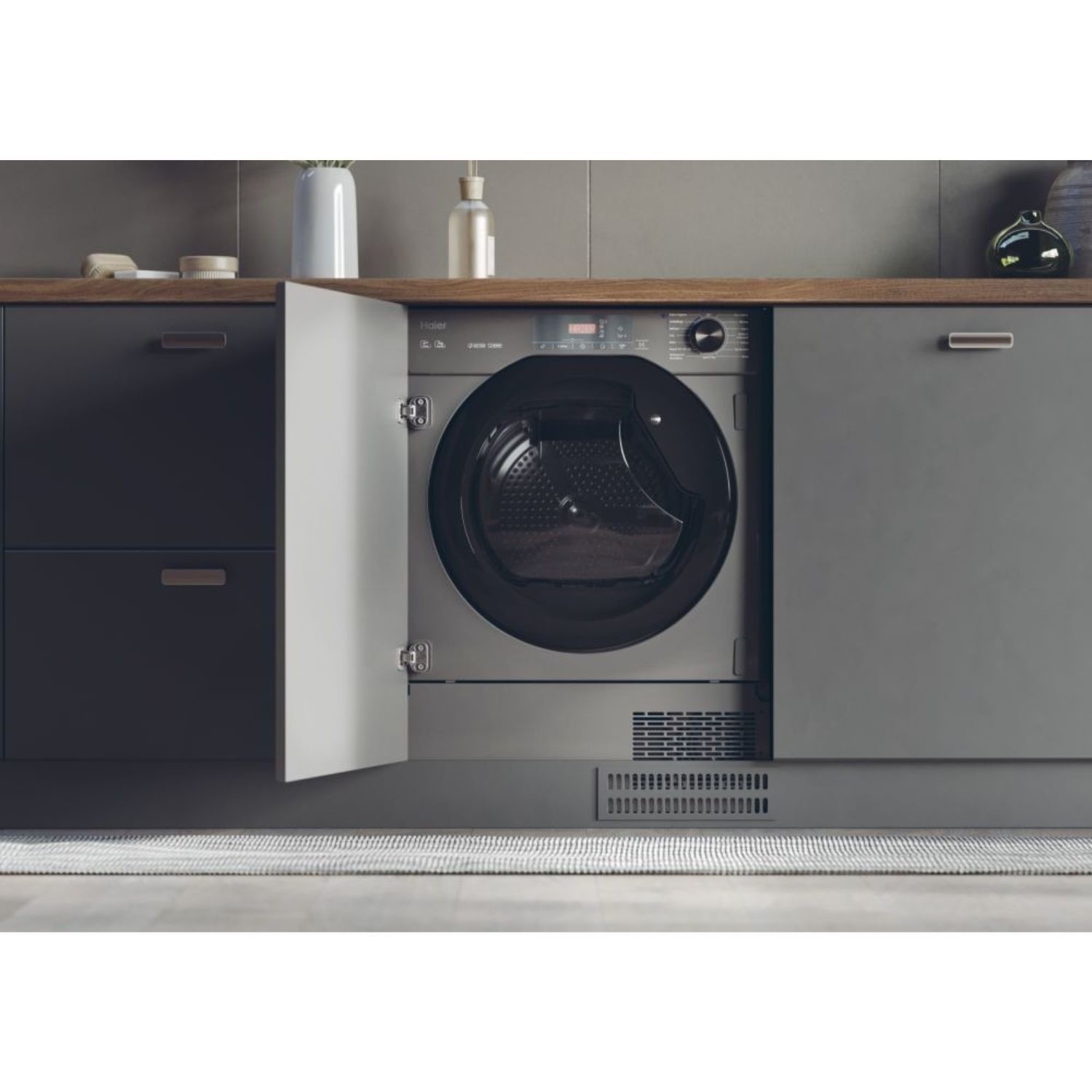 Haier Series 6 HDB4H7A2TBERX 7KG Graphite Built in Tumble Dryer - image 5
