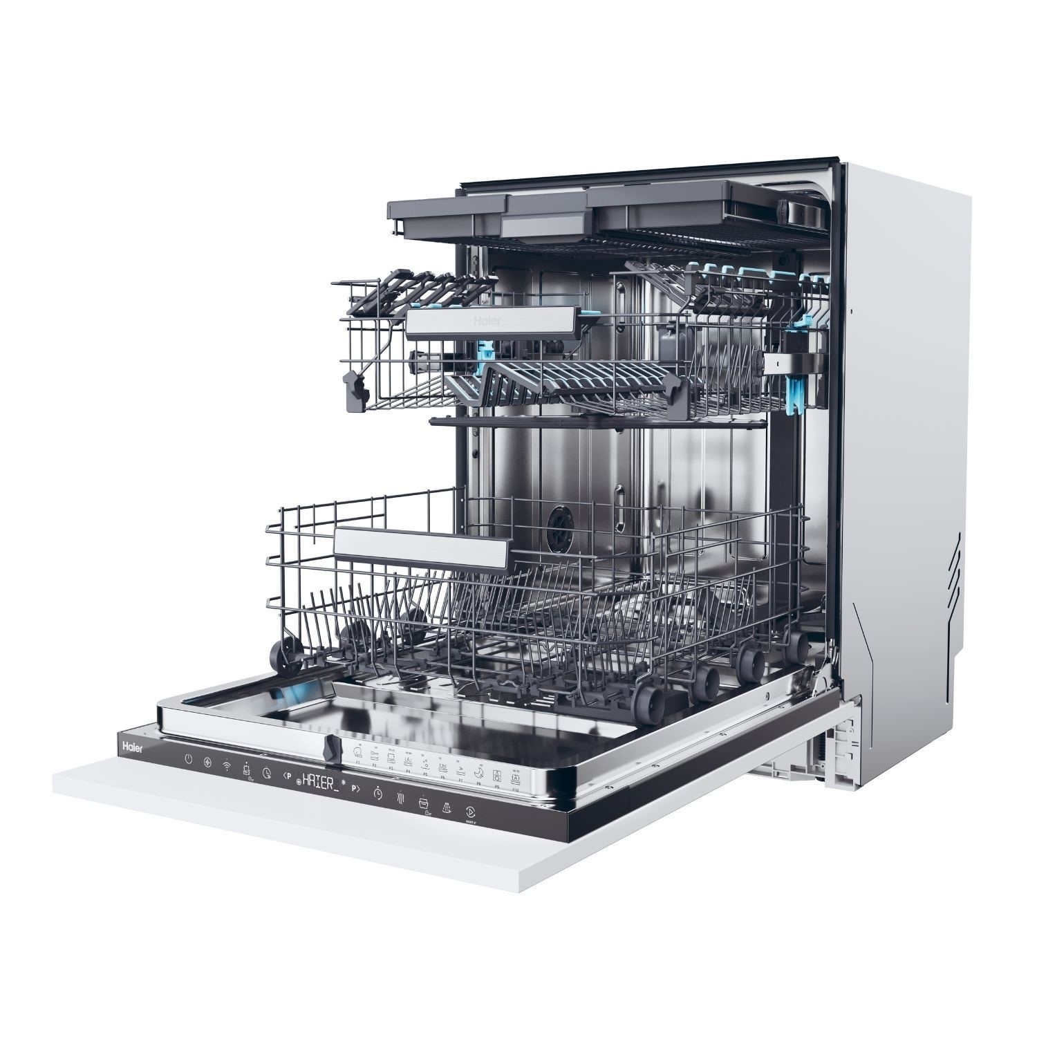 Haier Washlens Plus XS4B4S3FSB-80 14 Place Built in White Full Size Dishwasher - image 5