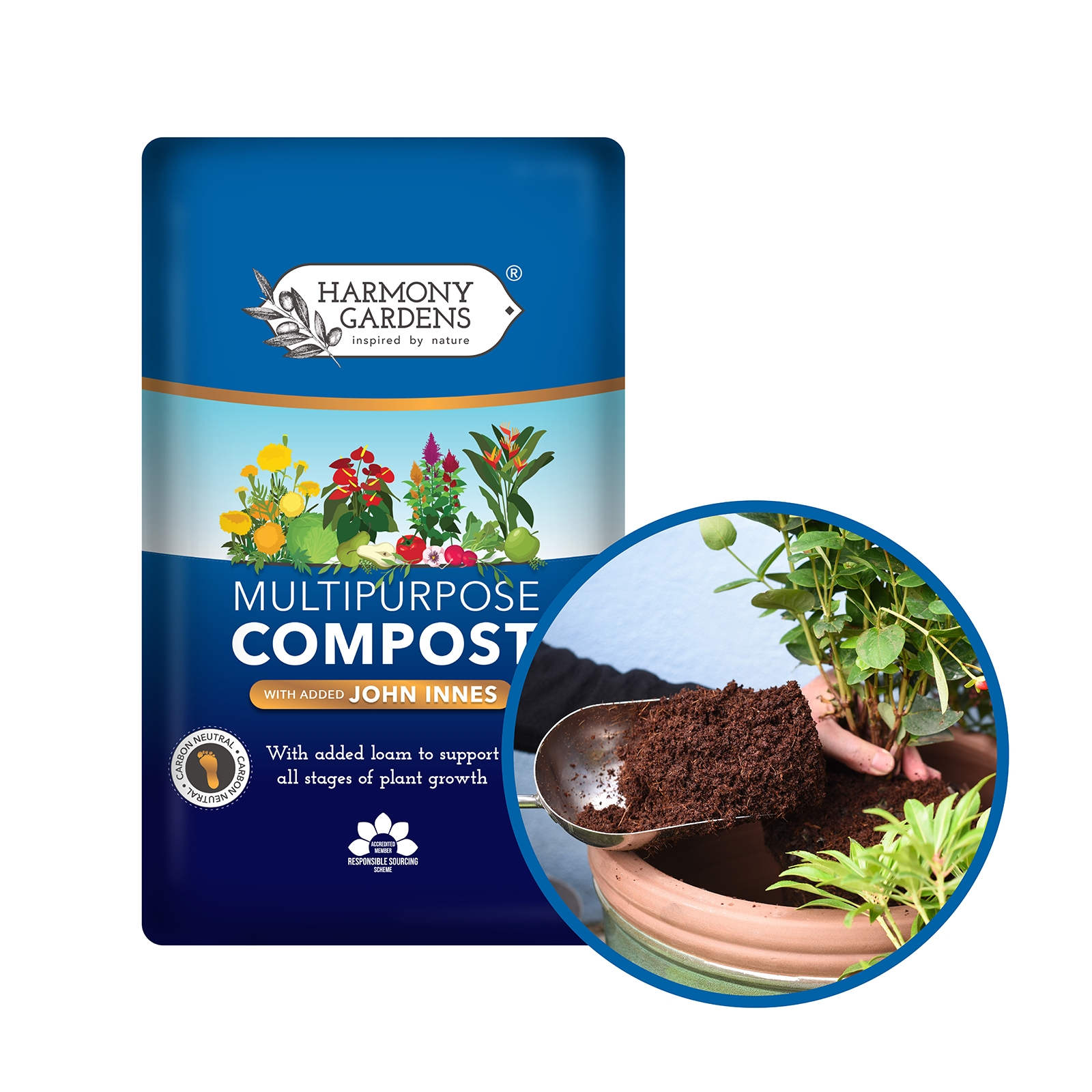 Harmony Gardens Multipurpose Compost with added JI 40L - image 2