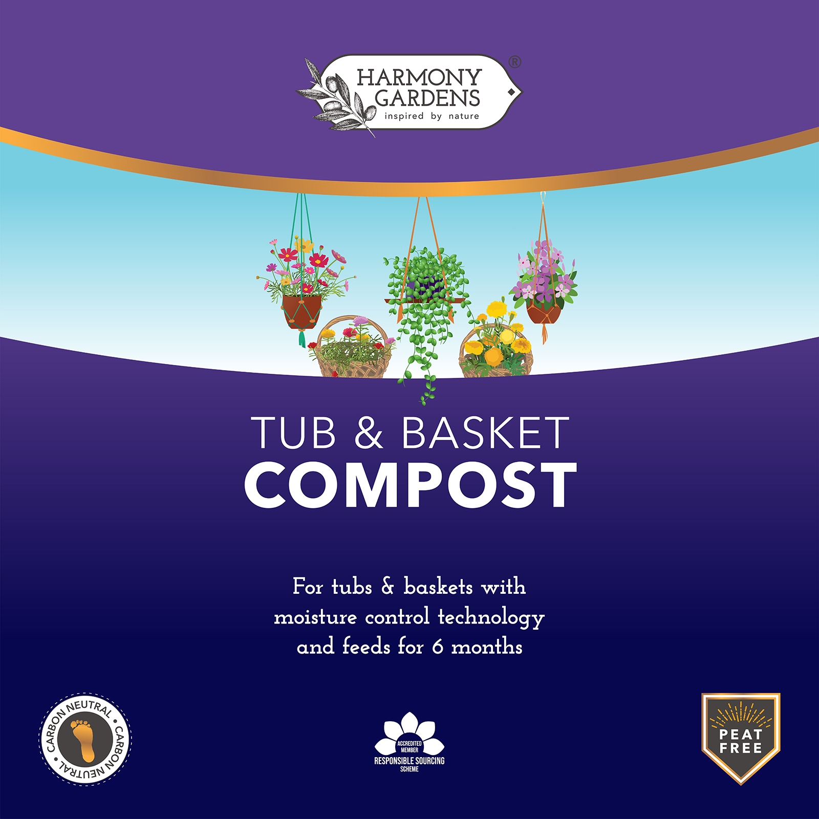 Harmony Gardens Tub and Basket Compost 40L - image 3