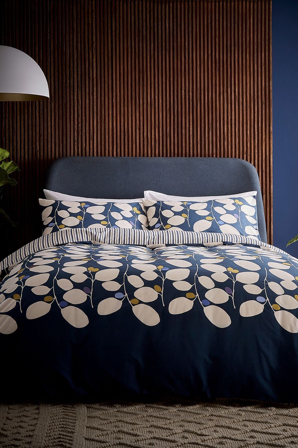 Helena Springfield Althea Navy Super King Size Duvet Set - image 2