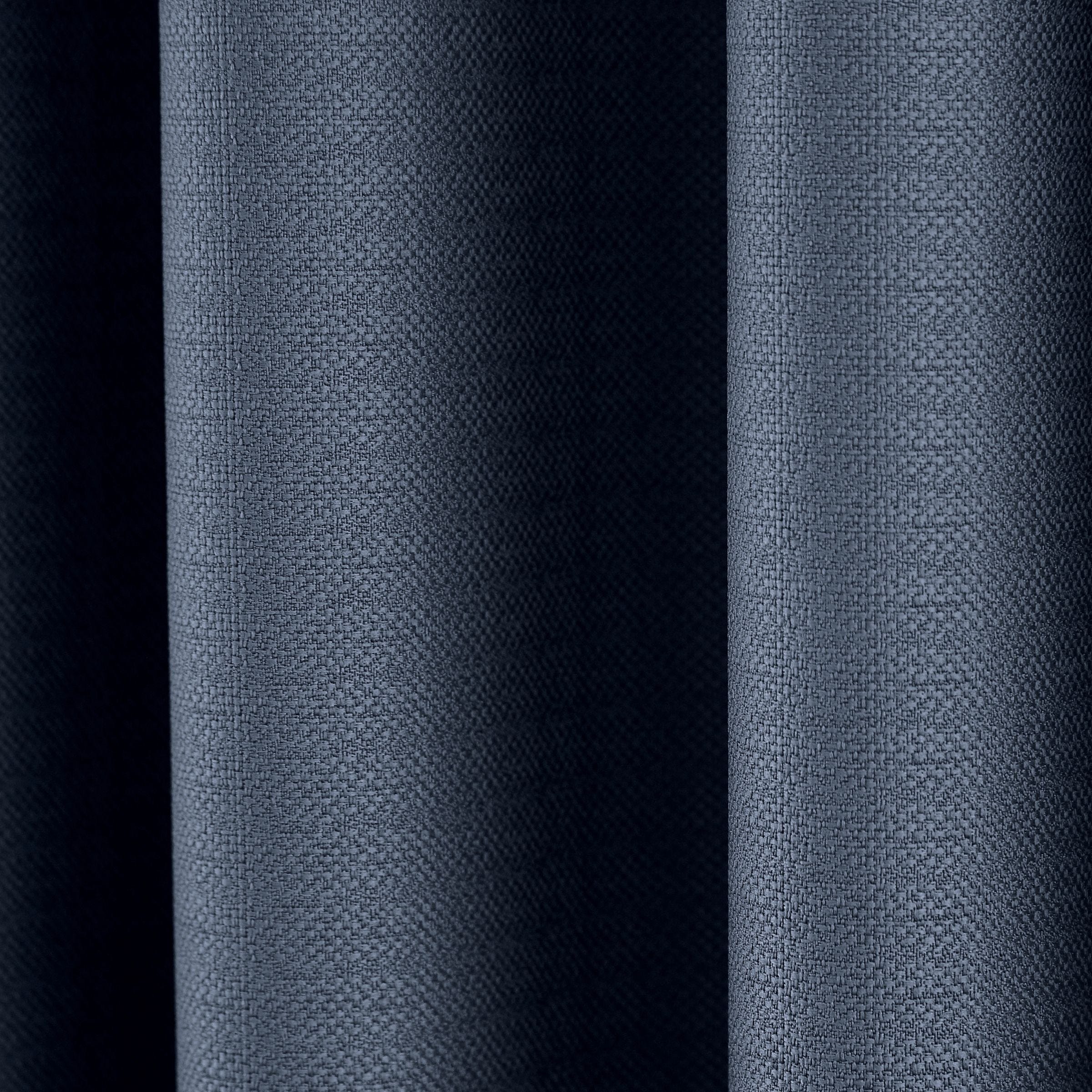 Helena Springfield Eden Lined Blue Eyelet Curtains 168 x 137cm - image 2