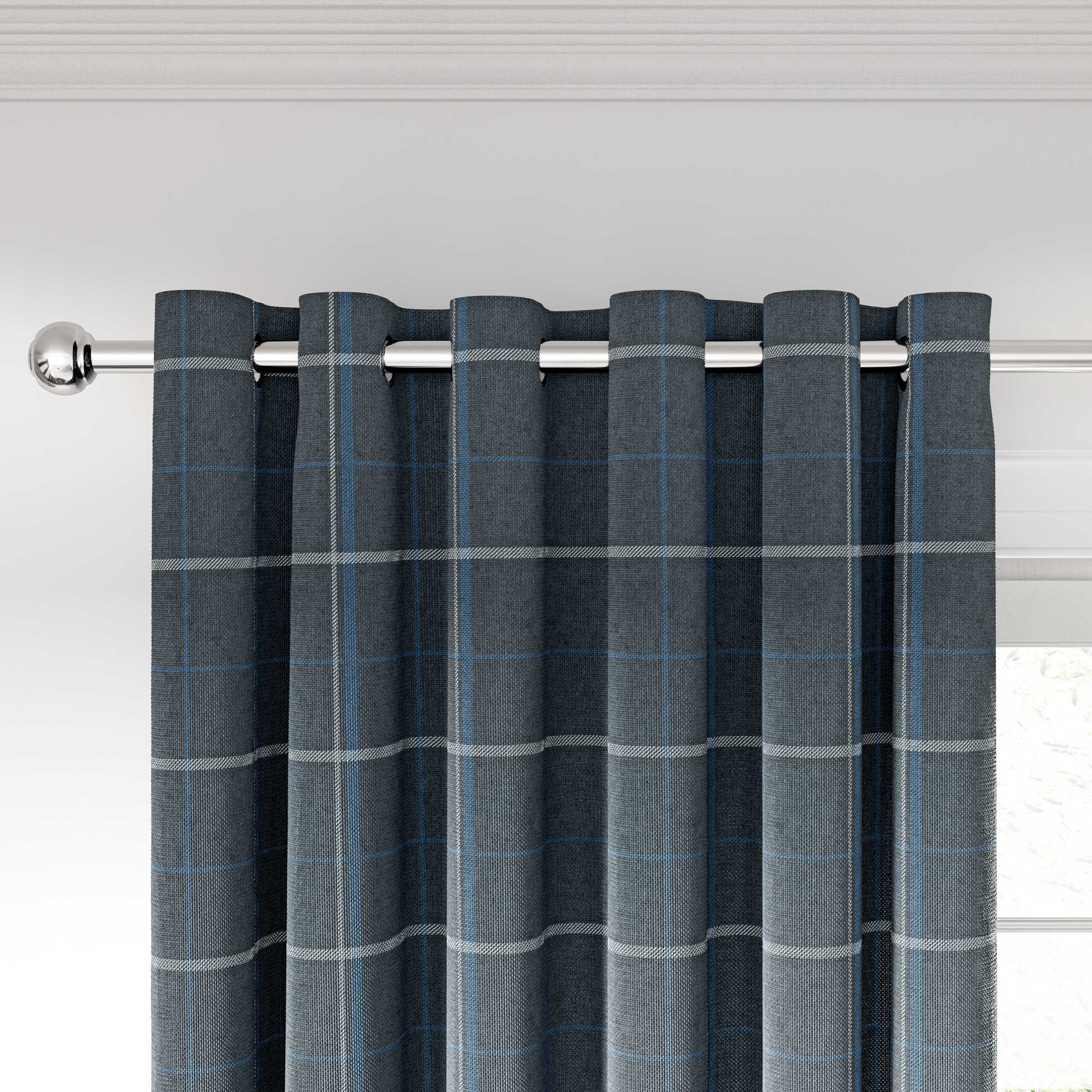 Helena Springfield Harper Navy Woven Lined Curtain 228 x 228cm - image 2