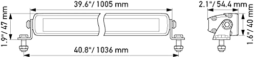 Hella Black Magic LED Slim Lightbar - 40 Inch - image 3