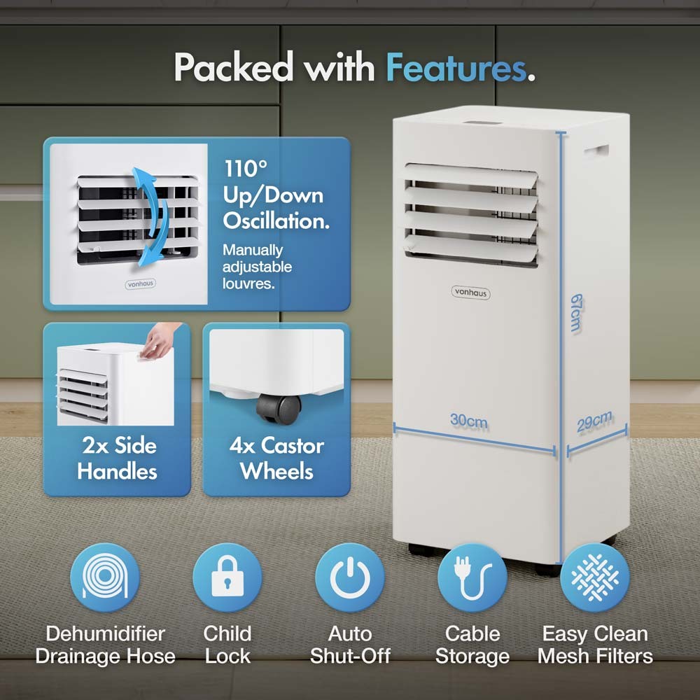 High-Performance Air Conditioner - 4 Modes – 9000BTU - image 4