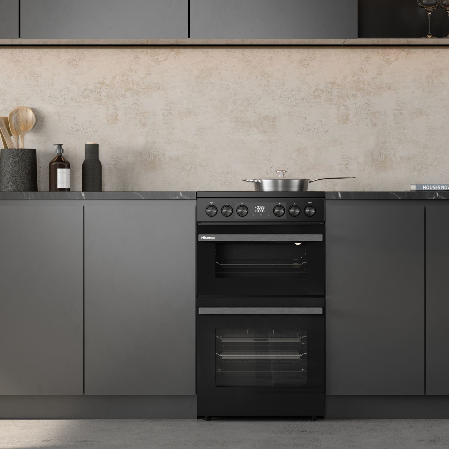 Hisense HDCEC5C10B 50cm A rated Ceramic Electric Black Cooker - image 3