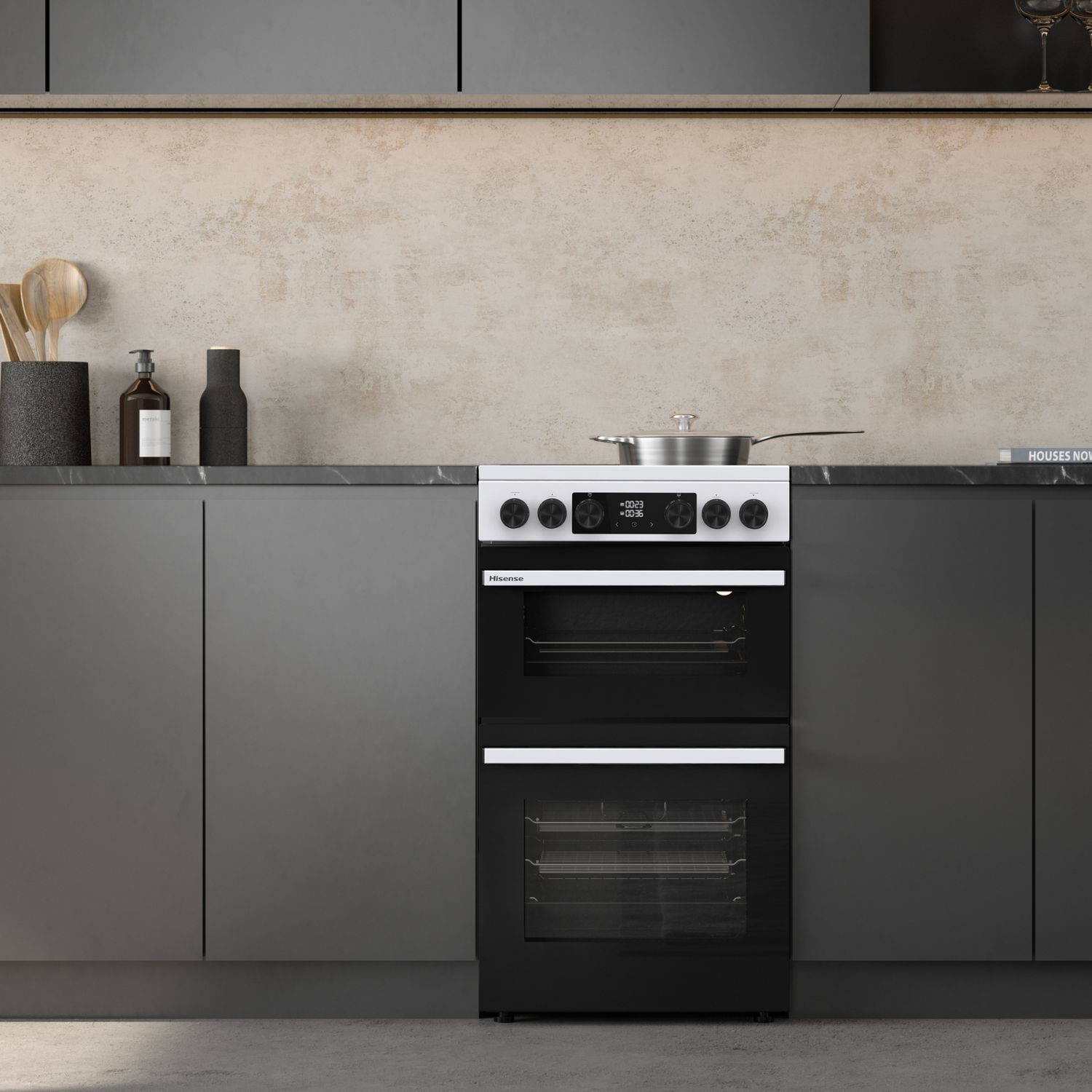 Hisense HDCEC5C10W 50cm A Rated Electric Cooker with Ceramic Hob - image 3