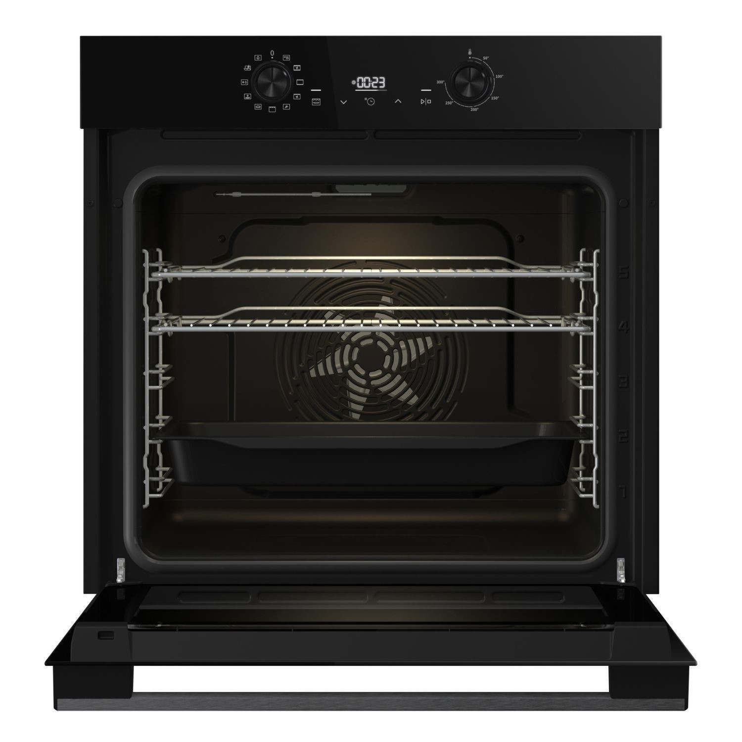 Hisense Hi2 BI622ABPGUK 77L Built In Electric Single Steam Jet Black Plug In Oven - image 2