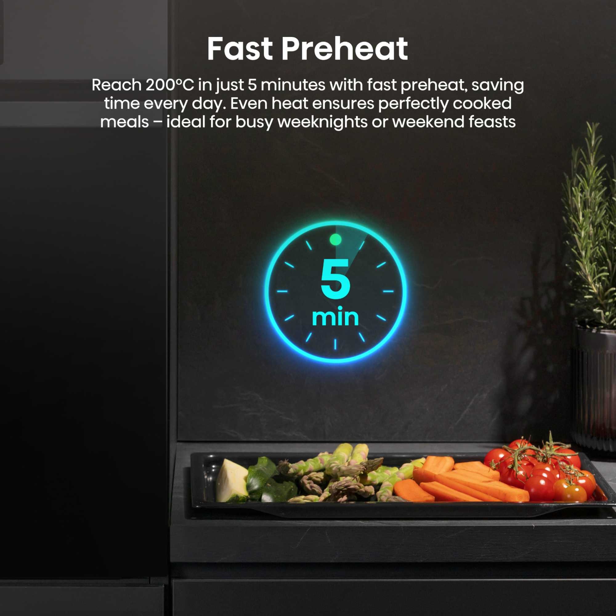 Hisense Hi2 BI622AXPGUK 77L Built in Single Stainless Steel Oven - Plug - image 2
