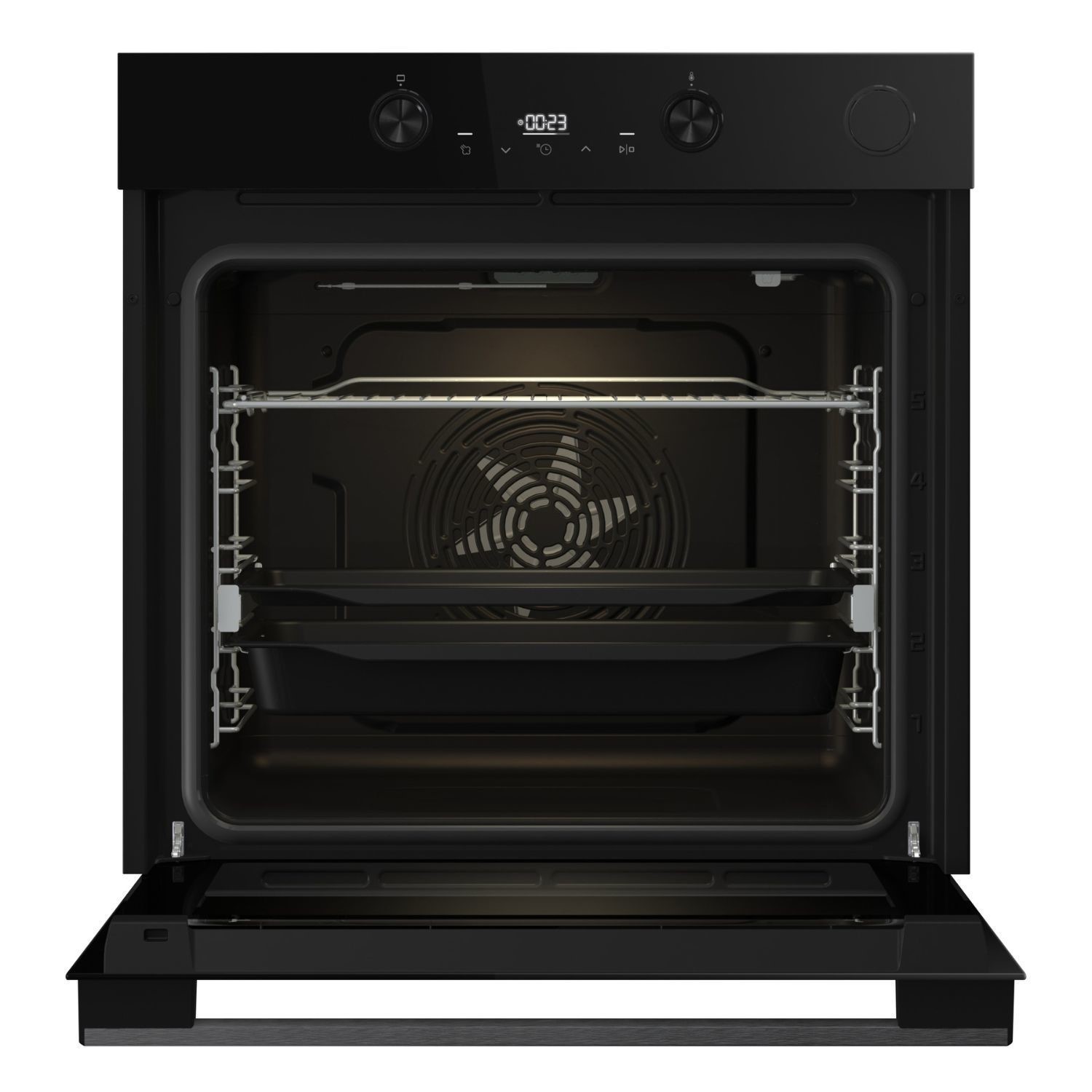 Hisense Hi4 BlackLine BSA66226ADBGUK 77L Built In Electric Single Steam Jet Black Oven - image 3