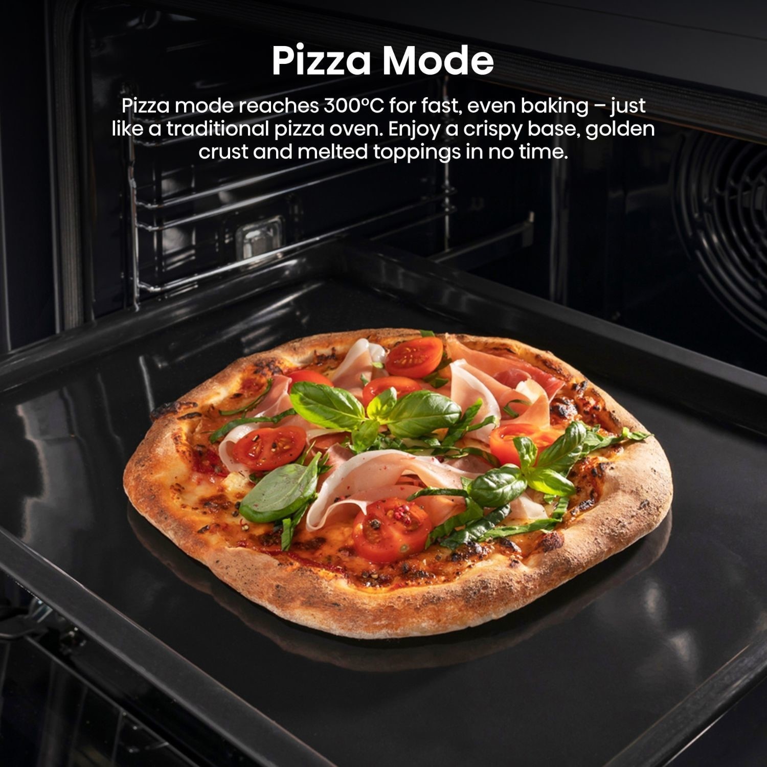 Hisense Hi4 BlackLine BSA66226ADBGUK 77L Built In Electric Single Steam Jet Black Oven - image 5
