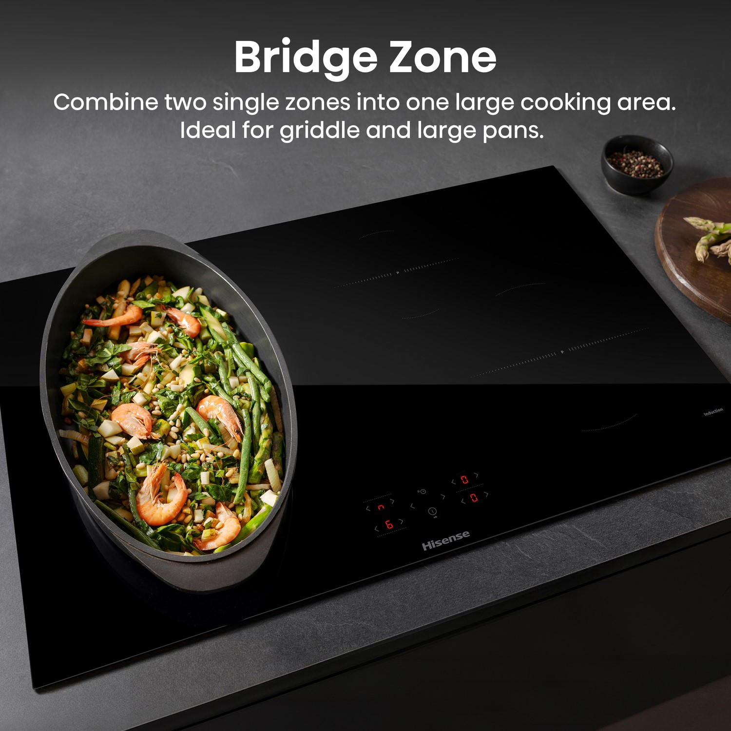 Hisense Hi4 HI8421BSC 80cm Black Induction Hob with Rapid Boil - image 2