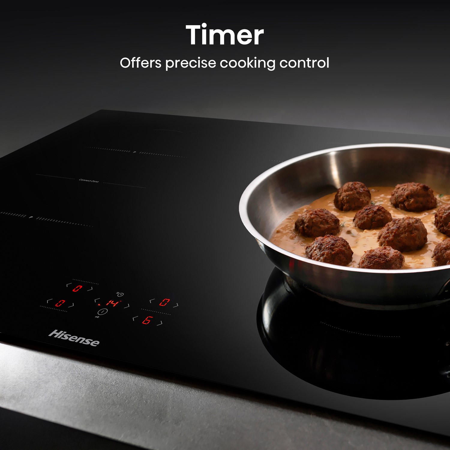 Hisense Hi4 HI8421BSC 80cm Black Induction Hob with Rapid Boil - image 4