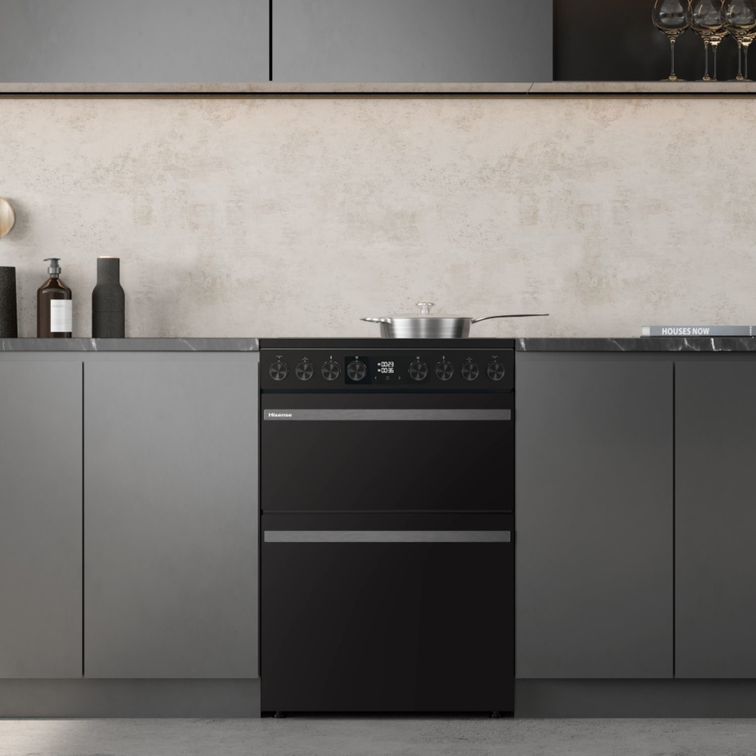 Hisense Hi6 HDCEC6C20B 60cm A Rated Black Electric Cooker - image 2