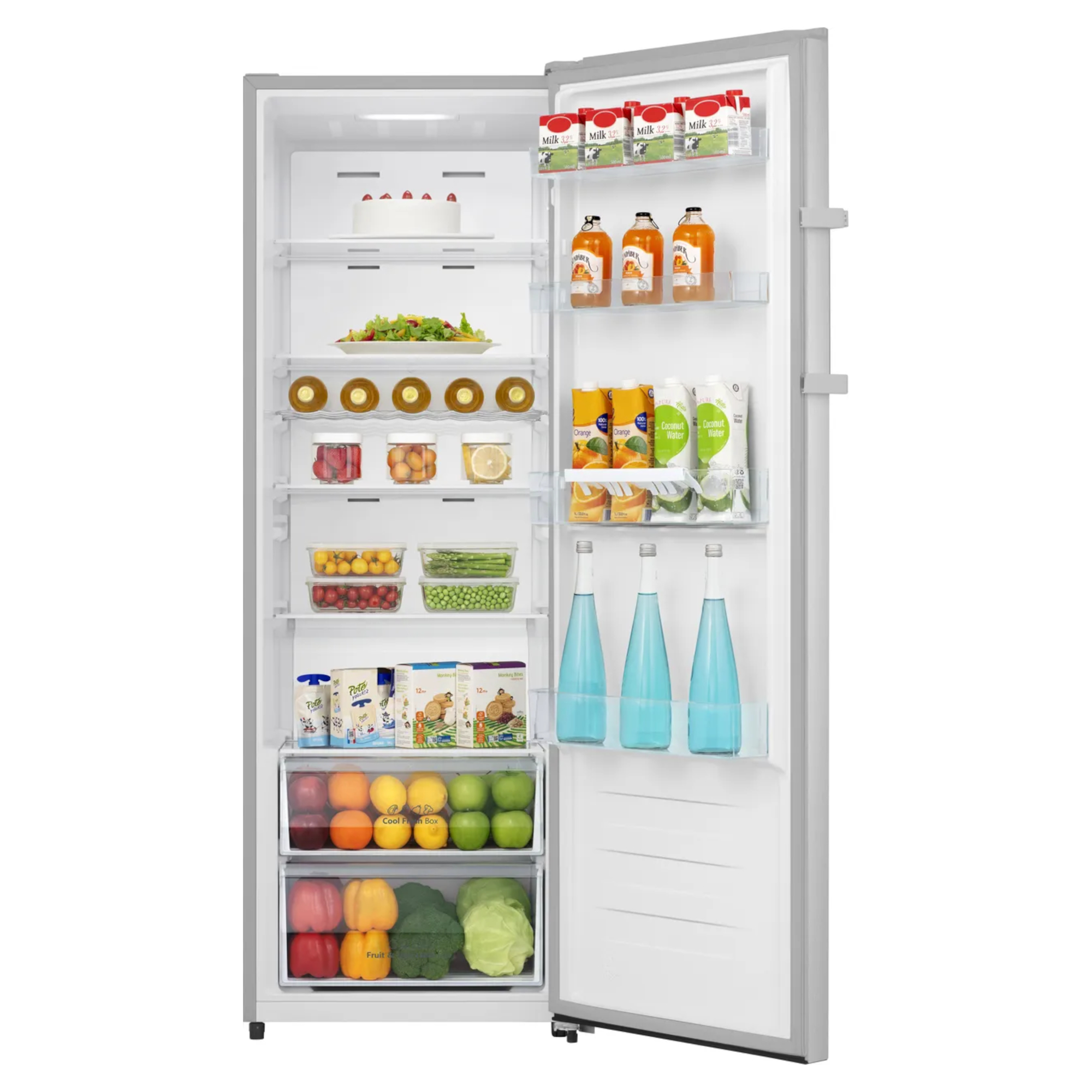 Hisense RL415N4ACE 172x59cm 322L Stainless Steel Upright Larder Tall Fridge - image 2