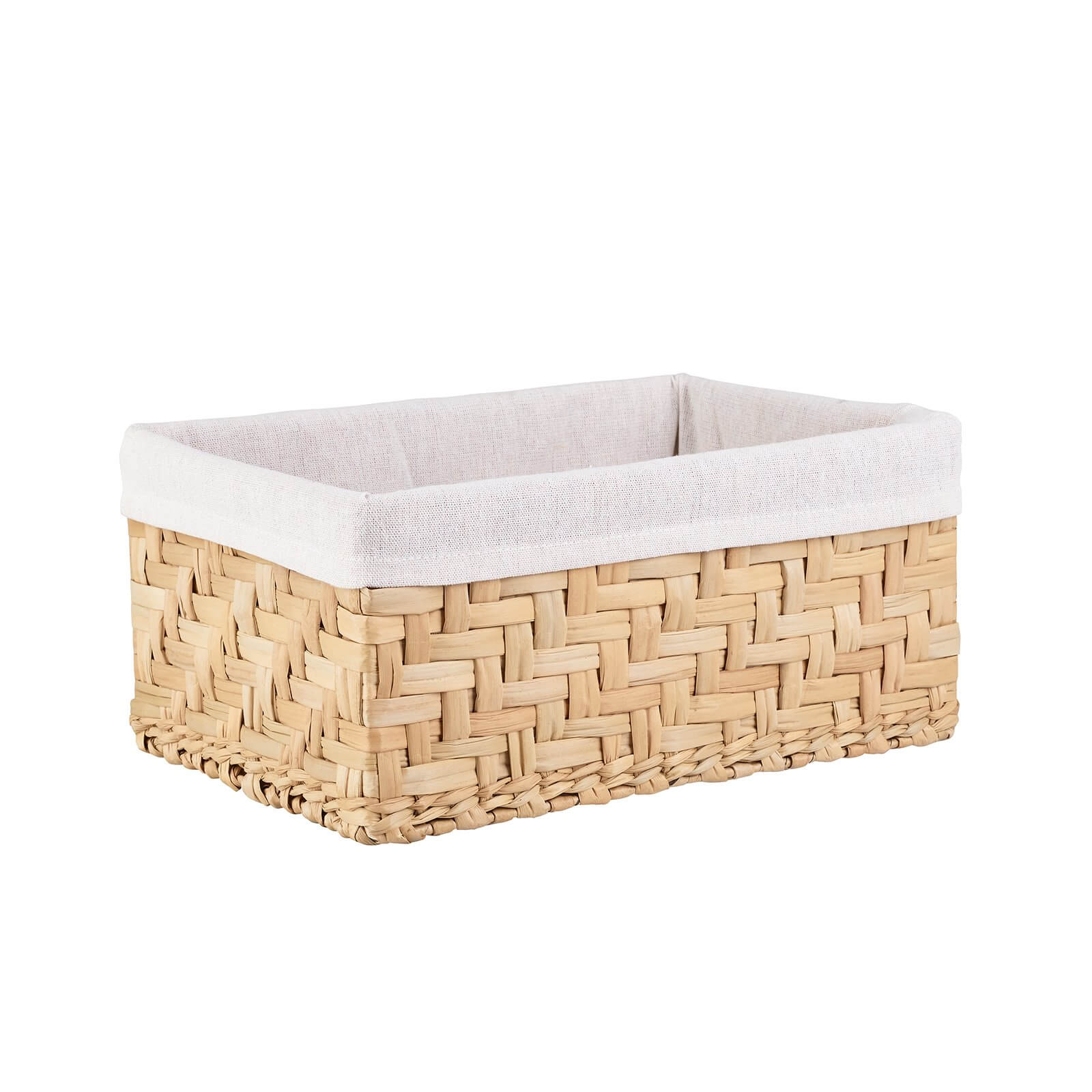 Homebase Water Hyacinth Storage Basket with Natural Liner Set of 3 - image 2