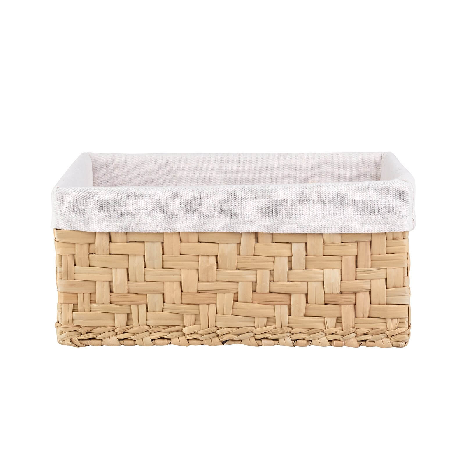 Homebase Water Hyacinth Storage Basket with Natural Liner Set of 3 - image 3