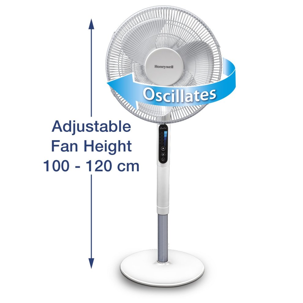 Honeywell Advanced QuietSet White Pedestal Fan 16 inch - image 5