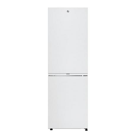 Freestanding white fridge freezer with a 355-litre capacity, featuring a 60/40 split, a smooth finish, and a simple design with a bottom freezer compartment.