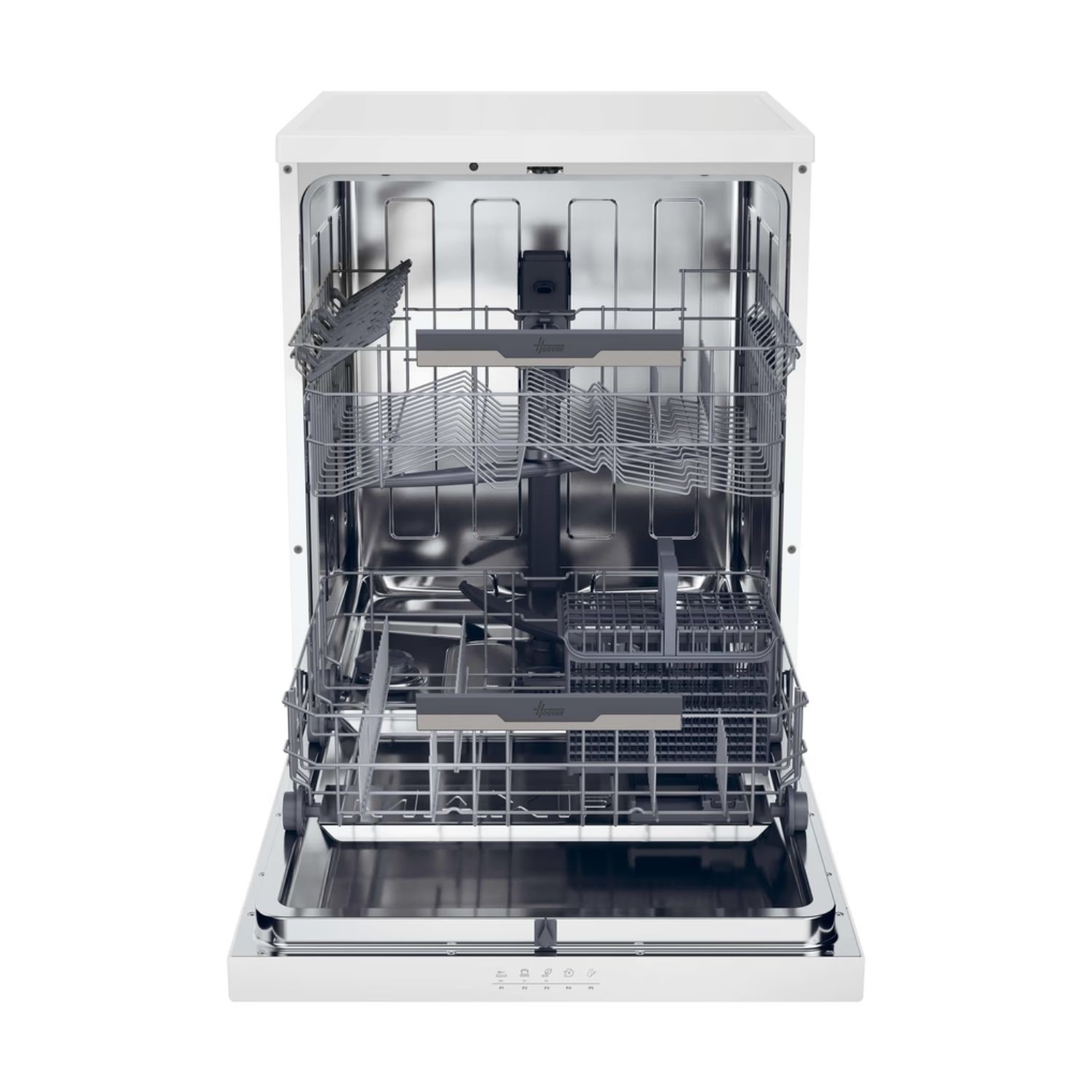 Hoover H-Dish 300 HFP4C7E0W 14 Place Full Size Freestanding White DIshwasher - image 4
