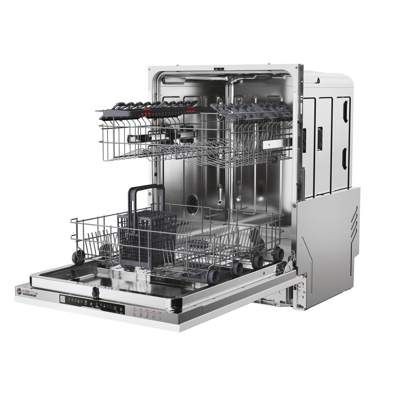 Hoover H-DISH 300 Lite HI3E9E0S 13 Place Built in Full Size White Dishwasher - image 3