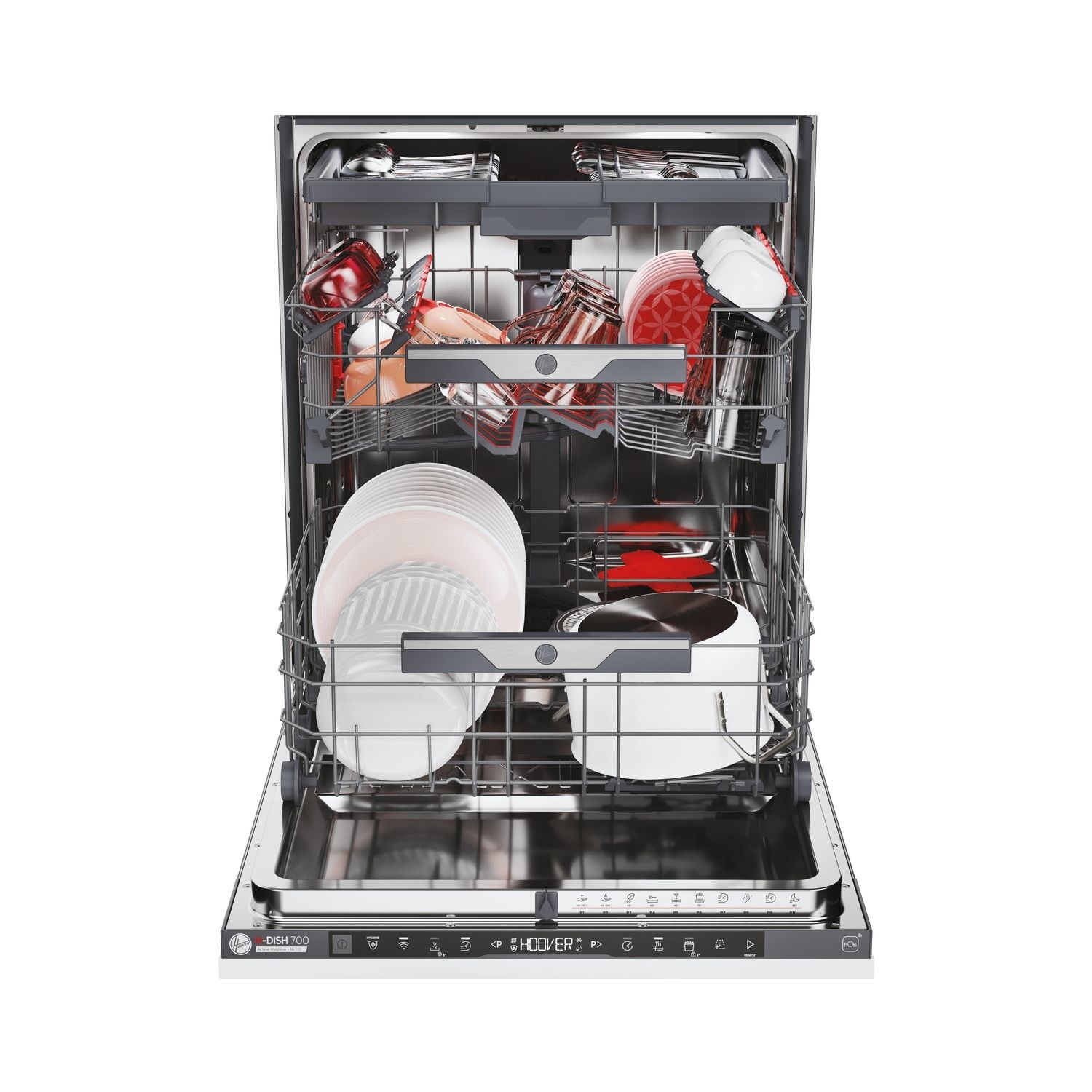 Hoover H-Dish 700 HI 6B2S3PSTA-80 16 Place Built in White Dishwasher - image 2