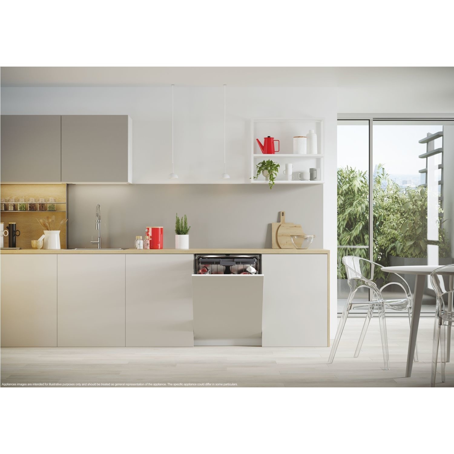 Hoover H-Dish 700 HI 6B2S3PSTA-80 16 Place Built in White Dishwasher - image 4