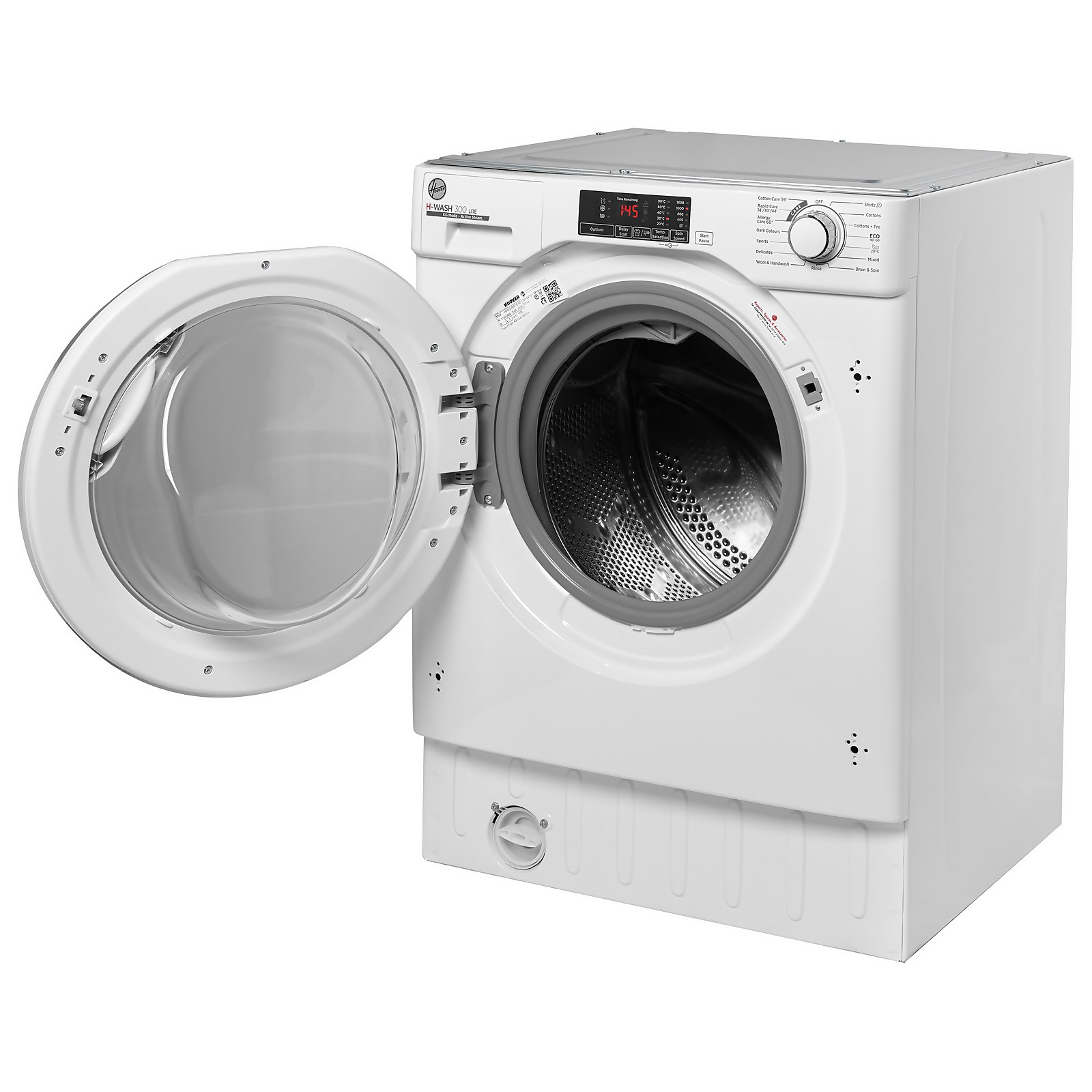 Hoover HBWS48D1W4 8KG 1400RPM Built in White Washing Machine - image 4