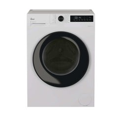 White Hoover Pro Wash & Dry Series 3 Washer Dryer features an 8/5KG capacity, a sleek design with a black door and control panel, and various wash settings for versatile laundry care.