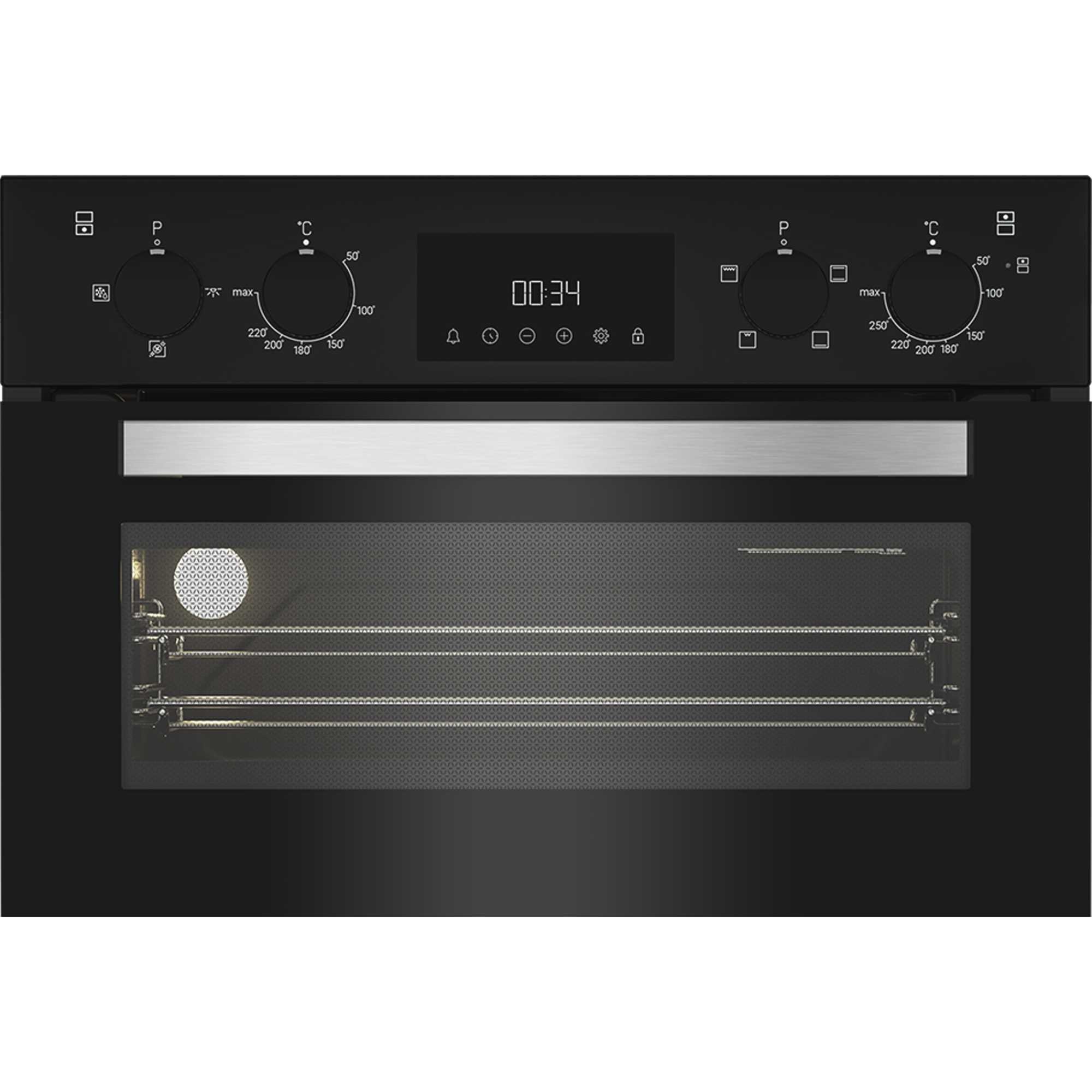 Hotpoint DIH10DB Black Built In Electric Fan Double Oven - image 2