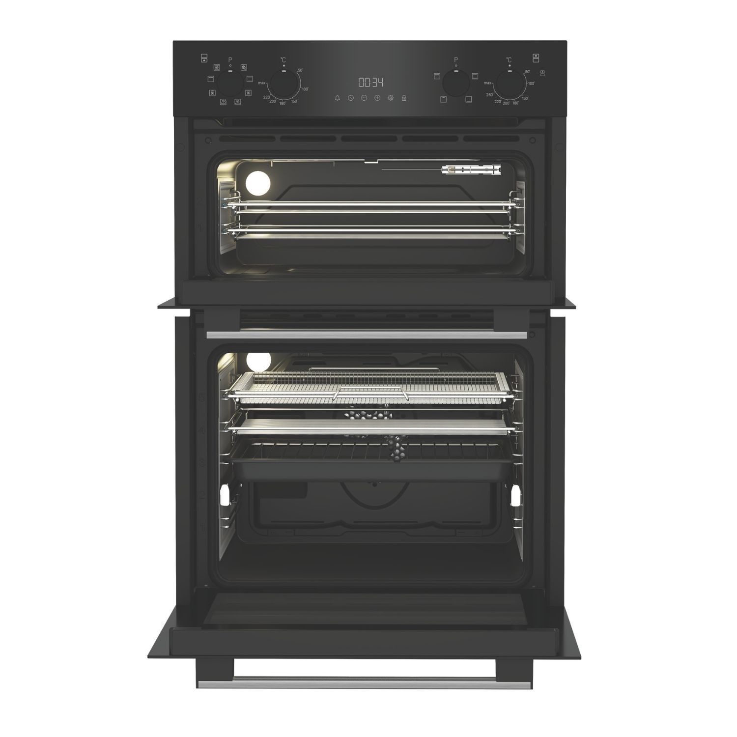 Hotpoint DIH82G1AB Black Built In Electric Fan Double Oven With Air Fry - image 2