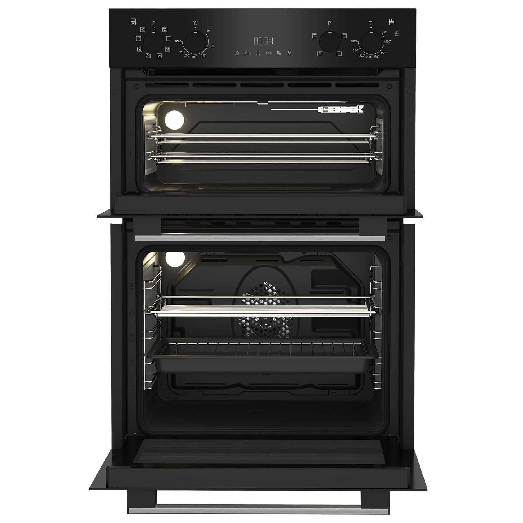 Hotpoint DIH82GB Black Built In Electric Multifunction Double Oven - image 2