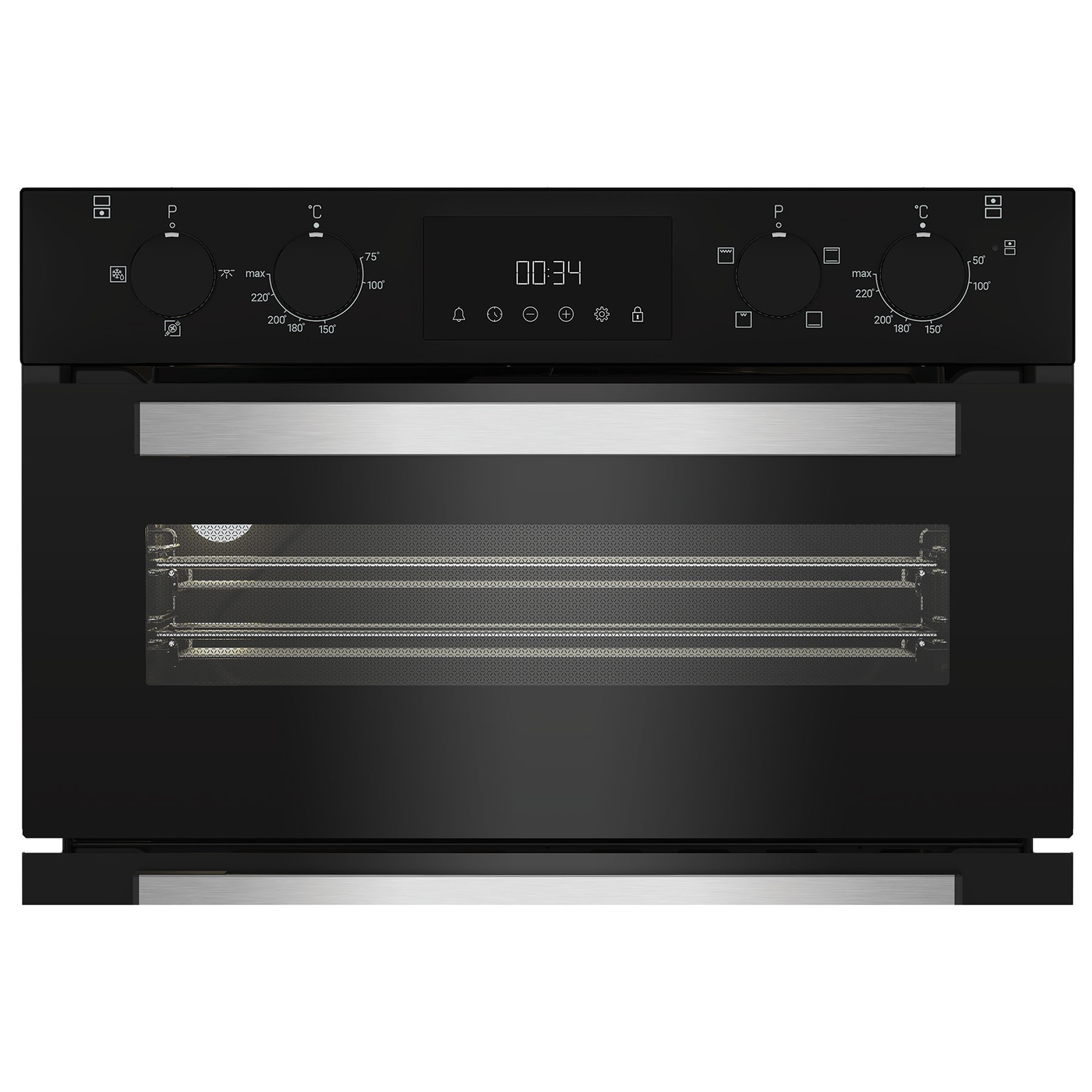 Hotpoint DUH10DB Black Built Under Electric Fan Double Oven - image 3