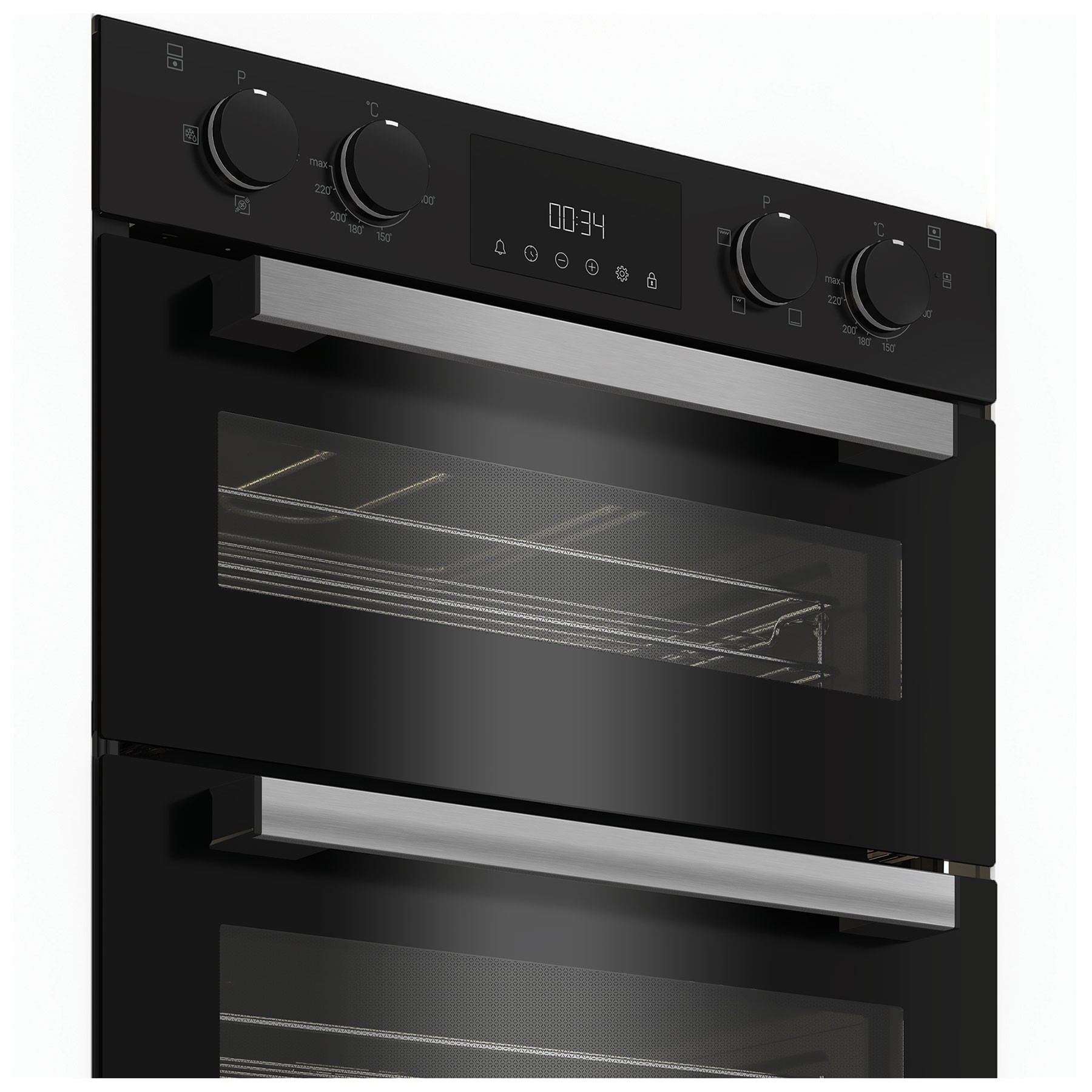 Hotpoint DUH10DB Black Built Under Electric Fan Double Oven - image 4