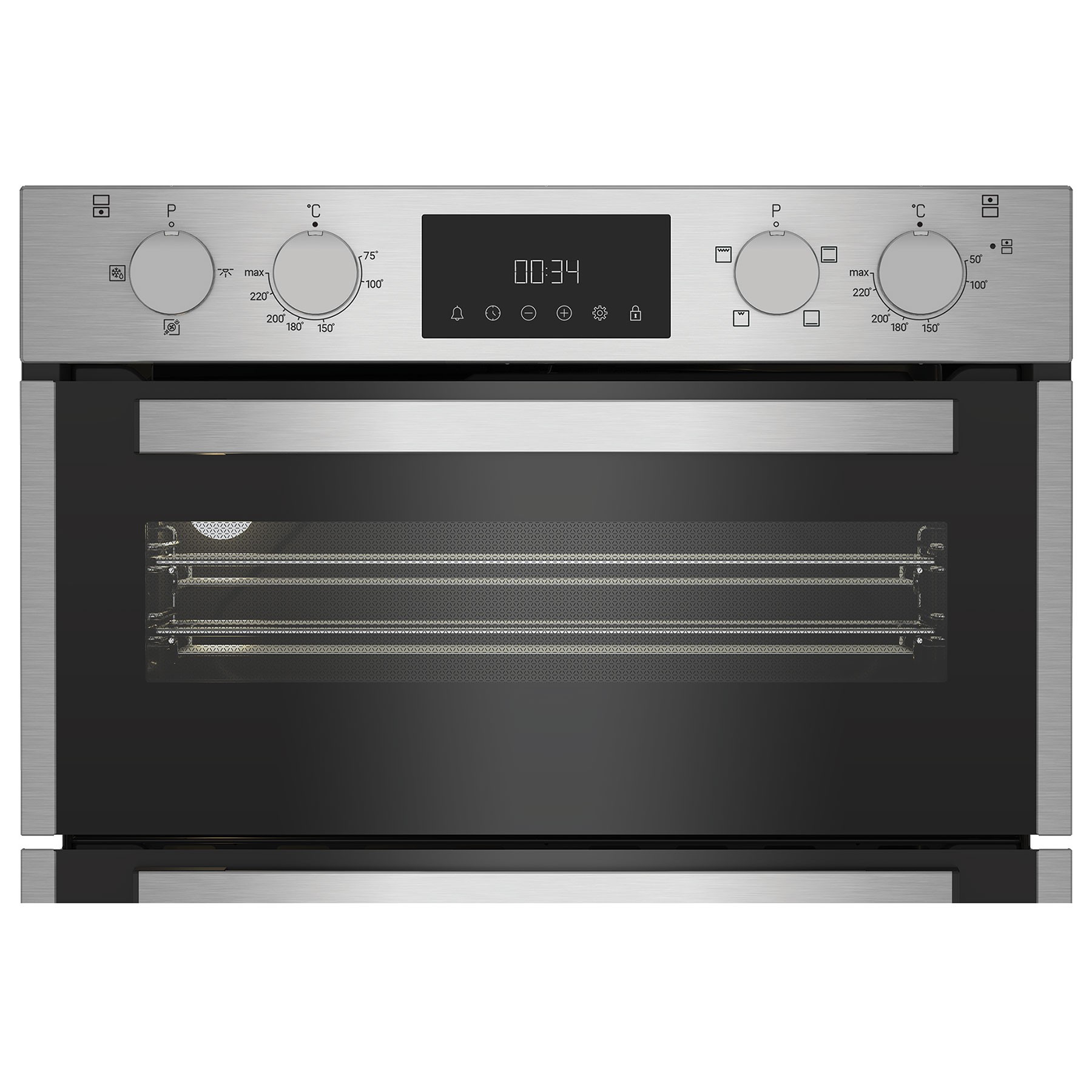 Hotpoint DUH10DIX Stainless Steel Built Under Electric Fan Double Oven - image 3