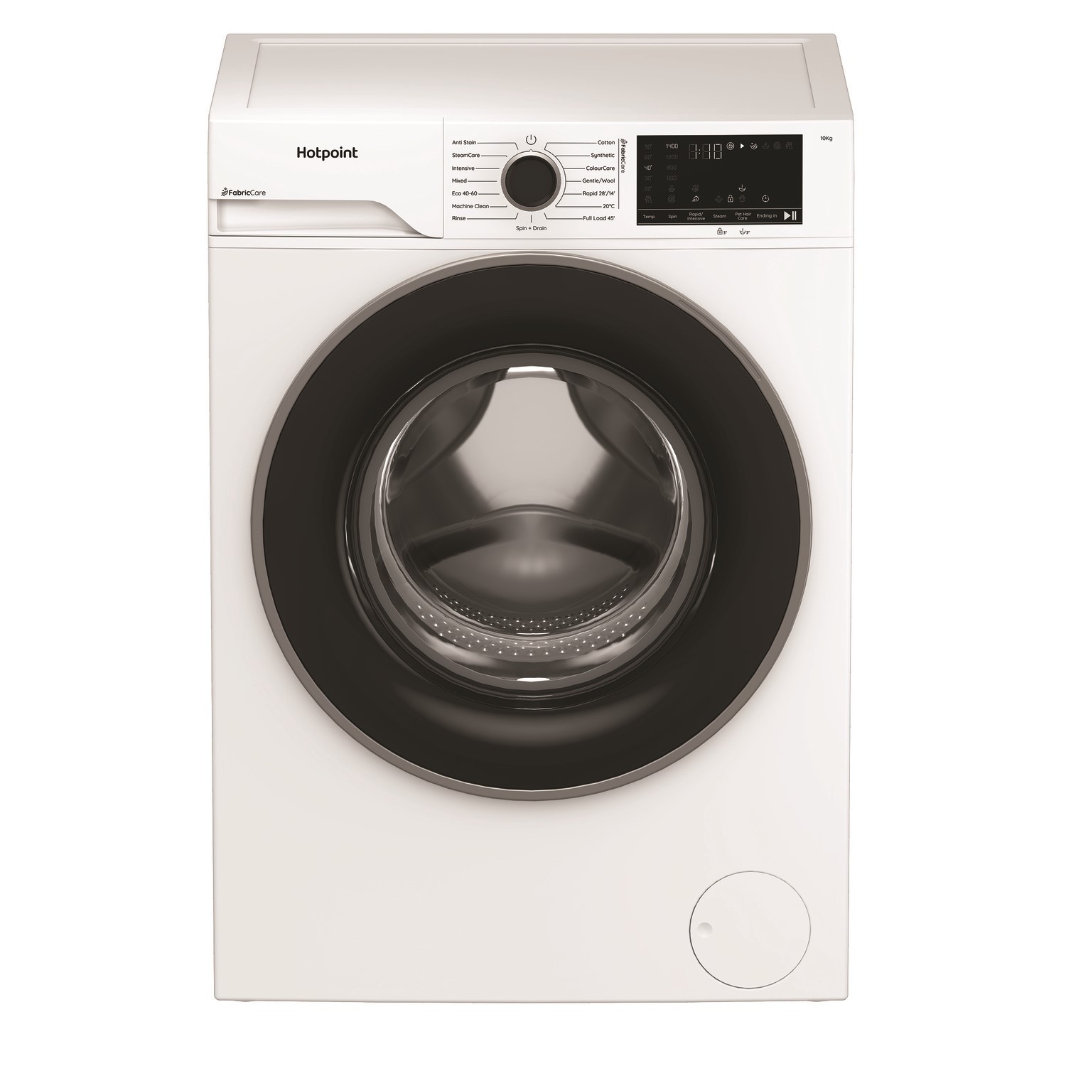 Hotpoint HB103CAREUK White Fabric Care 10KG Freestanding Washing Machine - image 2