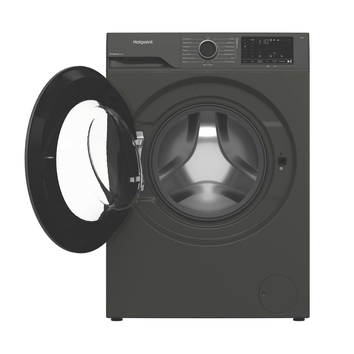Hotpoint HB93GCAREUK Grey Fabric Care 9KG Freestanding Washing Machine - image 3