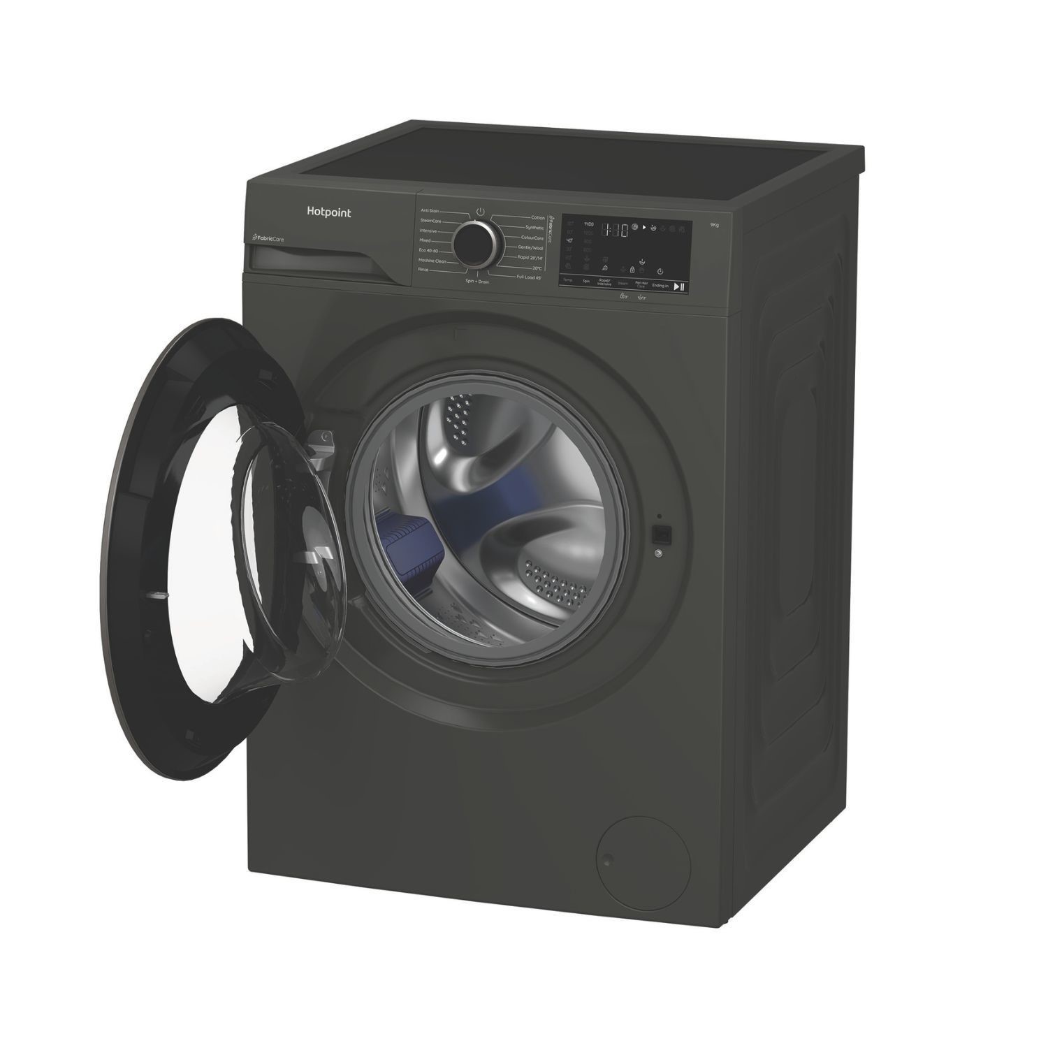 Hotpoint HB93GCAREUK Grey Fabric Care 9KG Freestanding Washing Machine - image 4