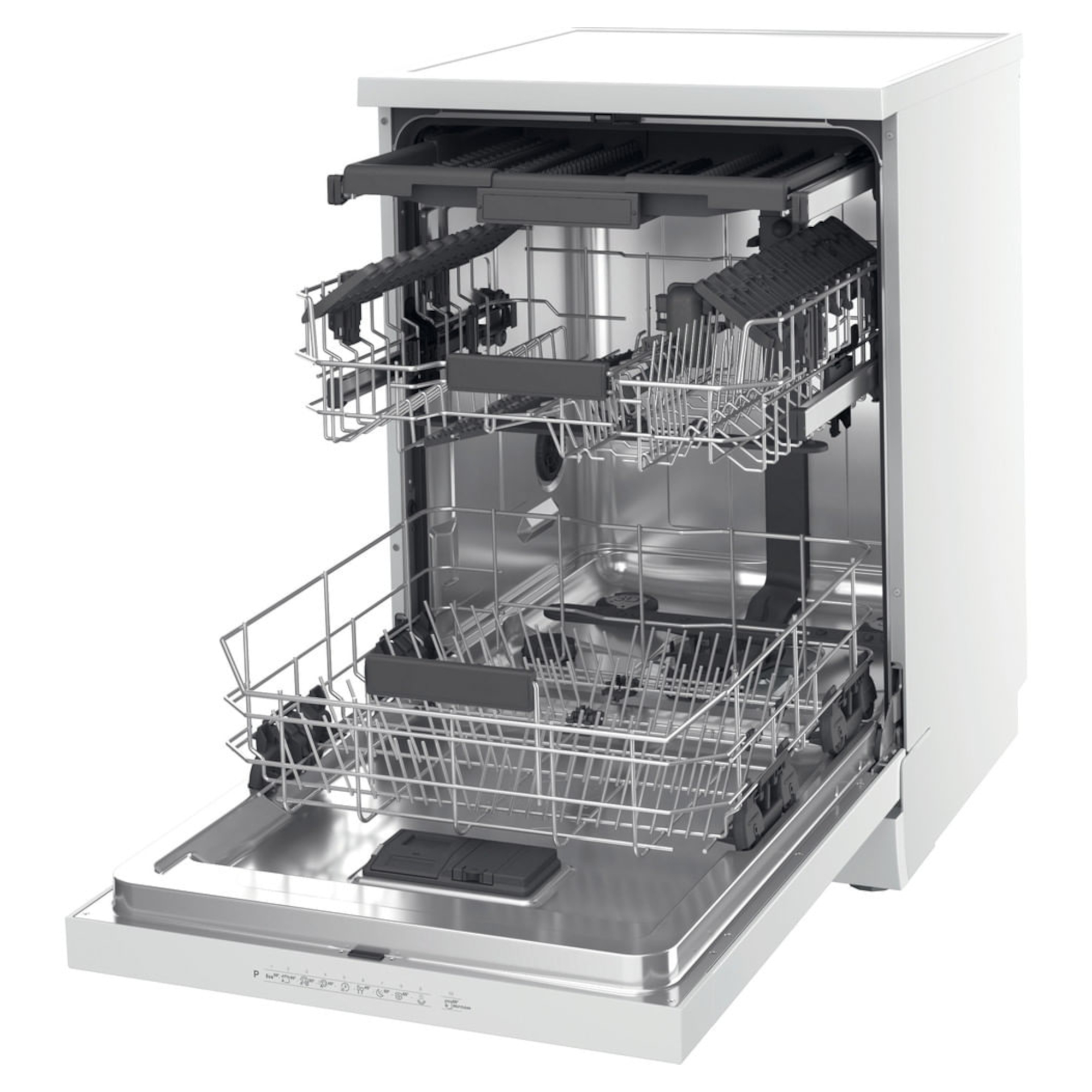 Hotpoint HD7FHP33 White Freestanding Maxi Space Fullsize Dishwasher - image 2