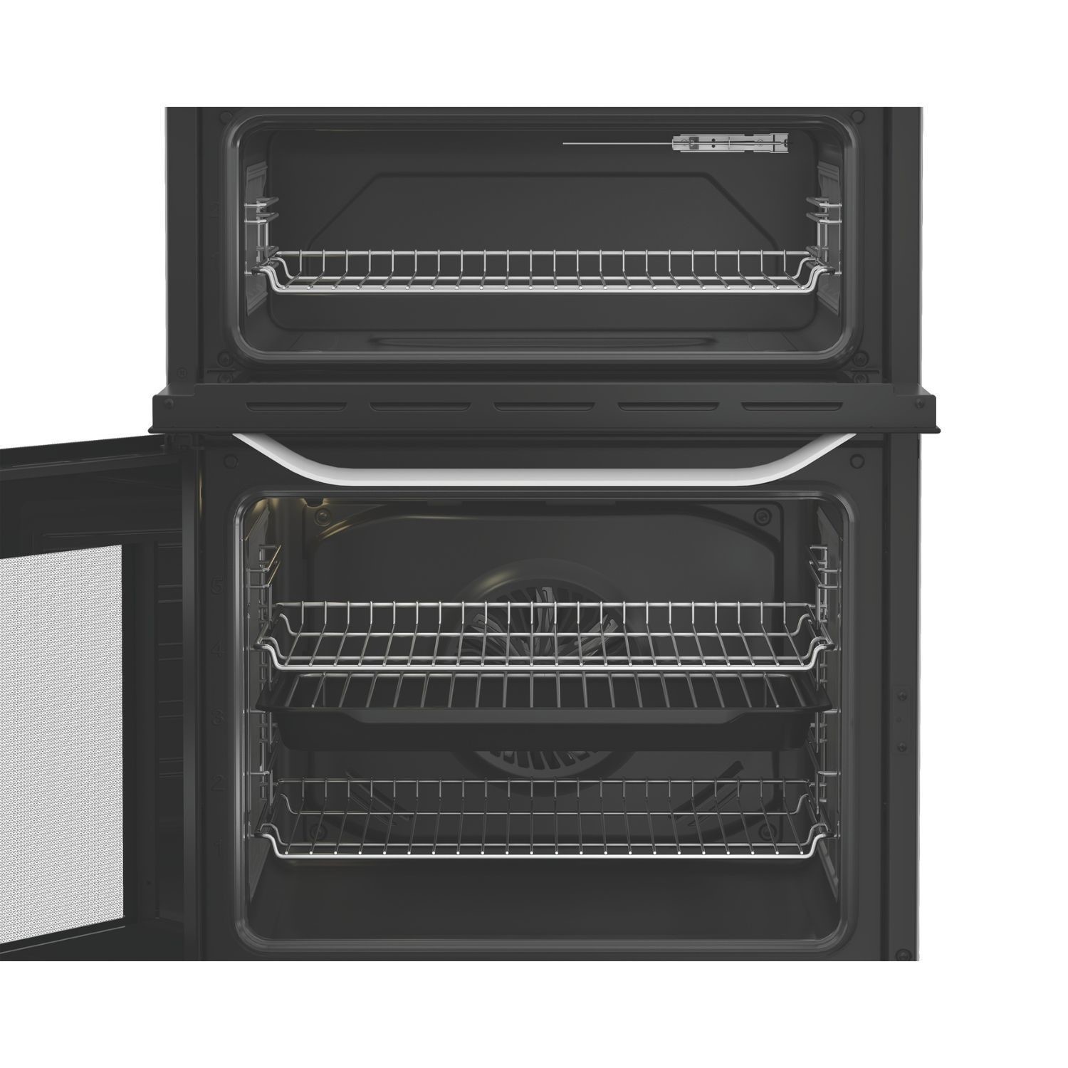 Hotpoint HDD6GDC2W White 60cm Dual Fuel Freestanding Double Cooker With Glass Lid - image 3