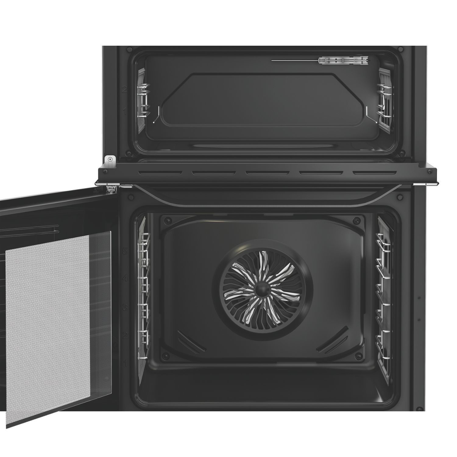 Hotpoint HDE6IDC2SA Anthracite 60cm Electric Induction Freestanding Double Cooker - image 3