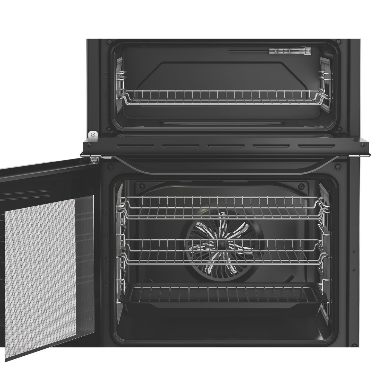 Hotpoint HDE6IDC2SA Anthracite 60cm Electric Induction Freestanding Double Cooker - image 4
