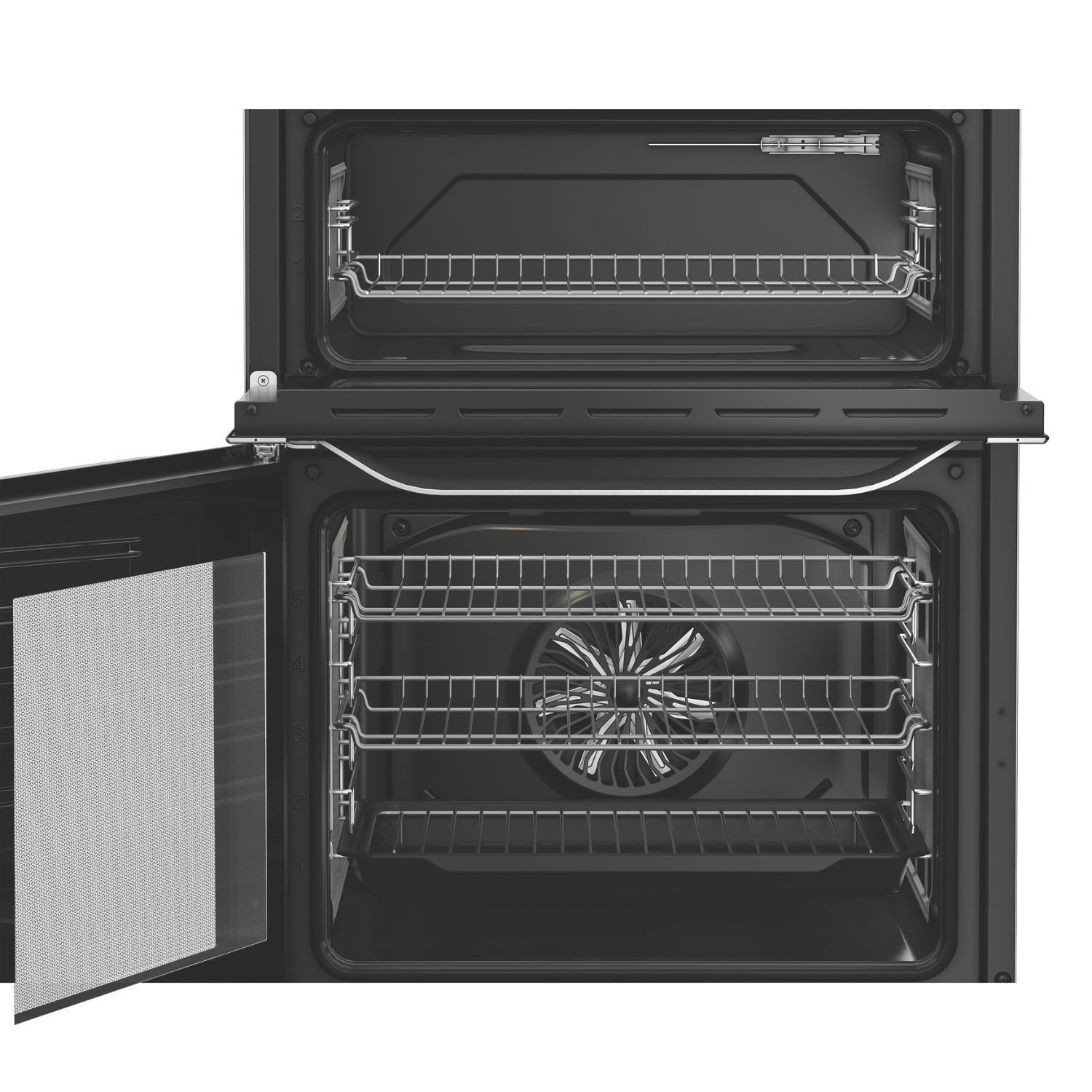 Hotpoint HDE6IDC2X Stainless Steel 60cm Electric Induction Freestanding Double Cooker - image 3